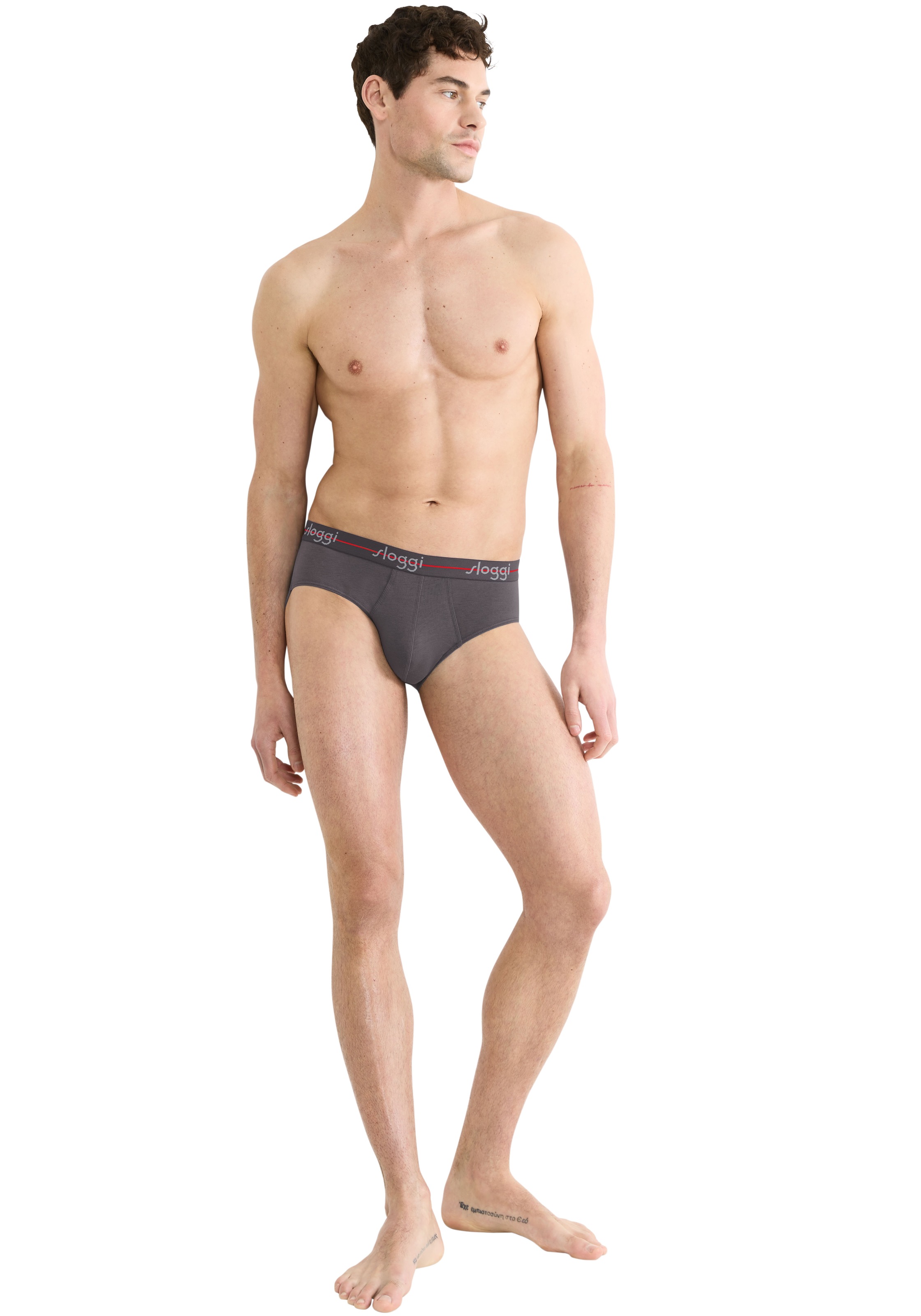 sloggi Slip »men Start Midi C2P box«, (2er Pack), sportlicher Schnitt, weicher Bund