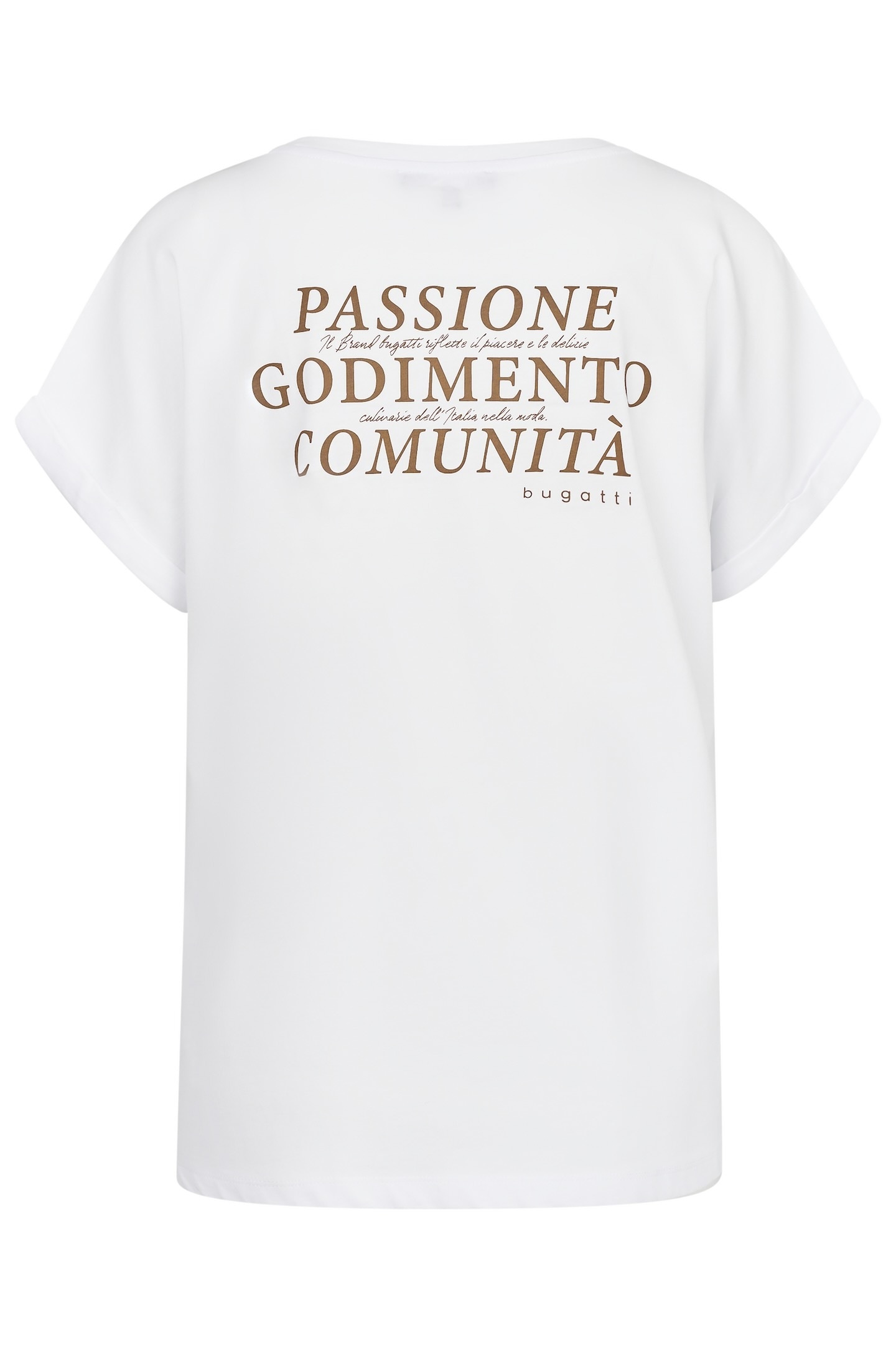 bugatti T-Shirt, aus Bio-Baumwolle