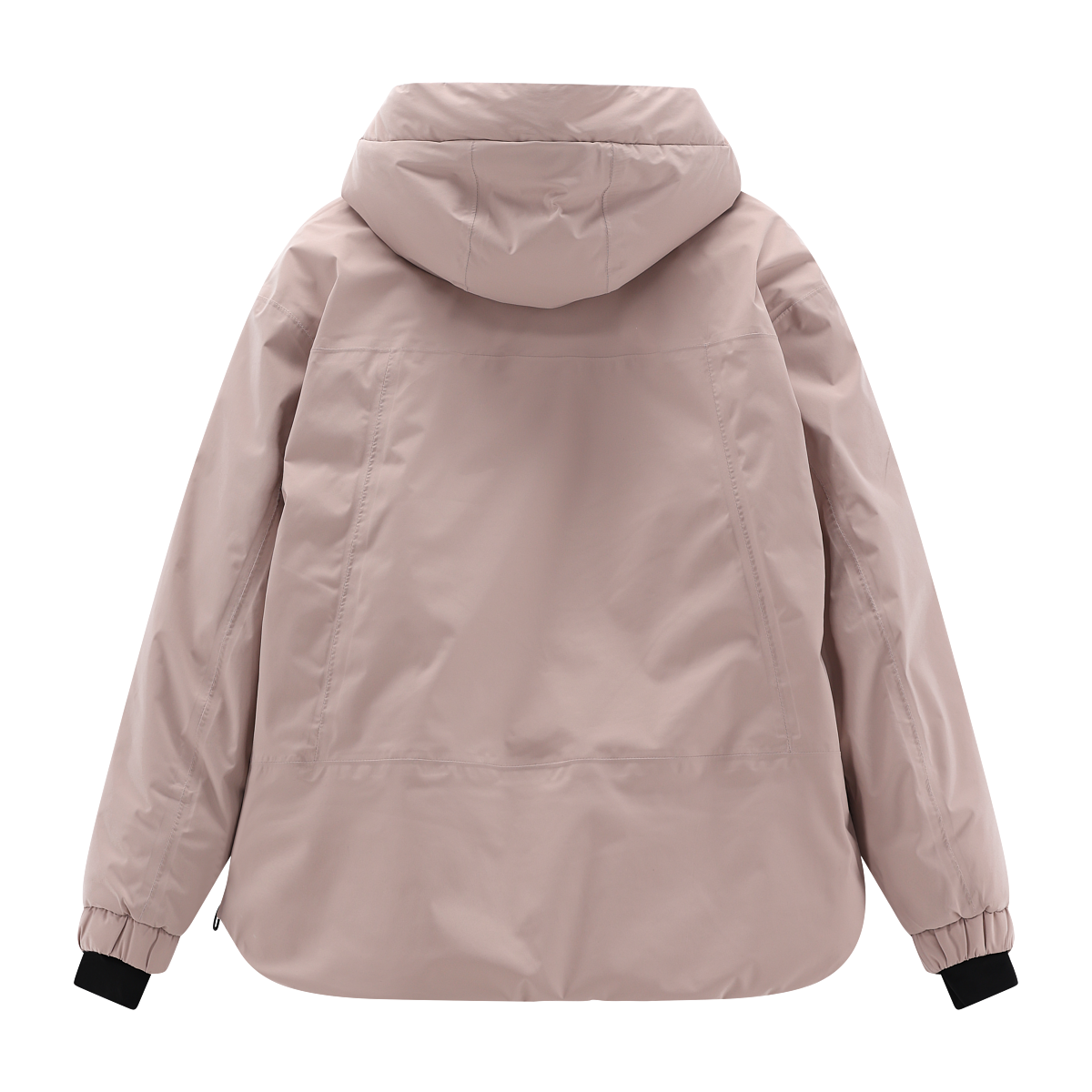 CMP Winterjacke mit Kapuze zum Überziehen, kurzer asymmetrischer Zipper