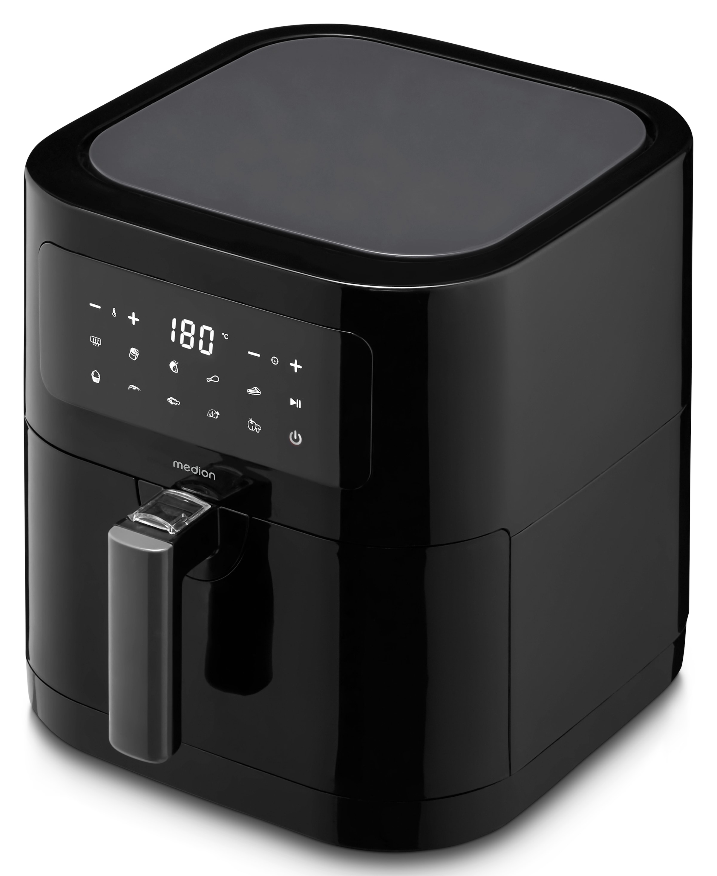 Medion® Heißluftfritteuse »MD11740  E40 XL, Nutzinhalt 5,2 L; Korb in Korb«, 2000 W, digitales Bedienfeld, 9 Automatikprogramme