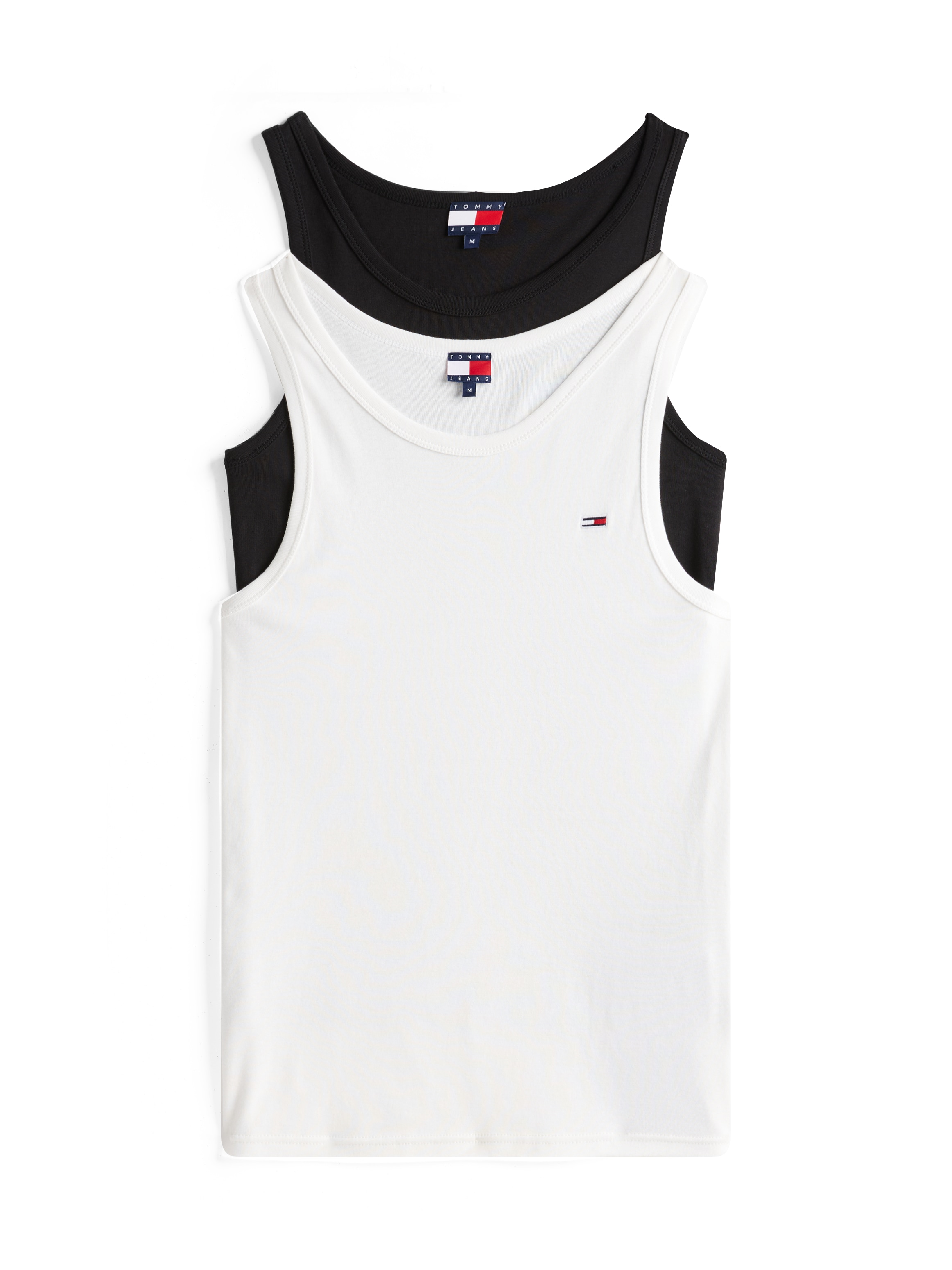 Tommy Jeans Tanktop »TJM XSLIM 2PCK RIB TANK EXT«, (Packung, 2 tlg., 2er), mit gerippter Struktur
