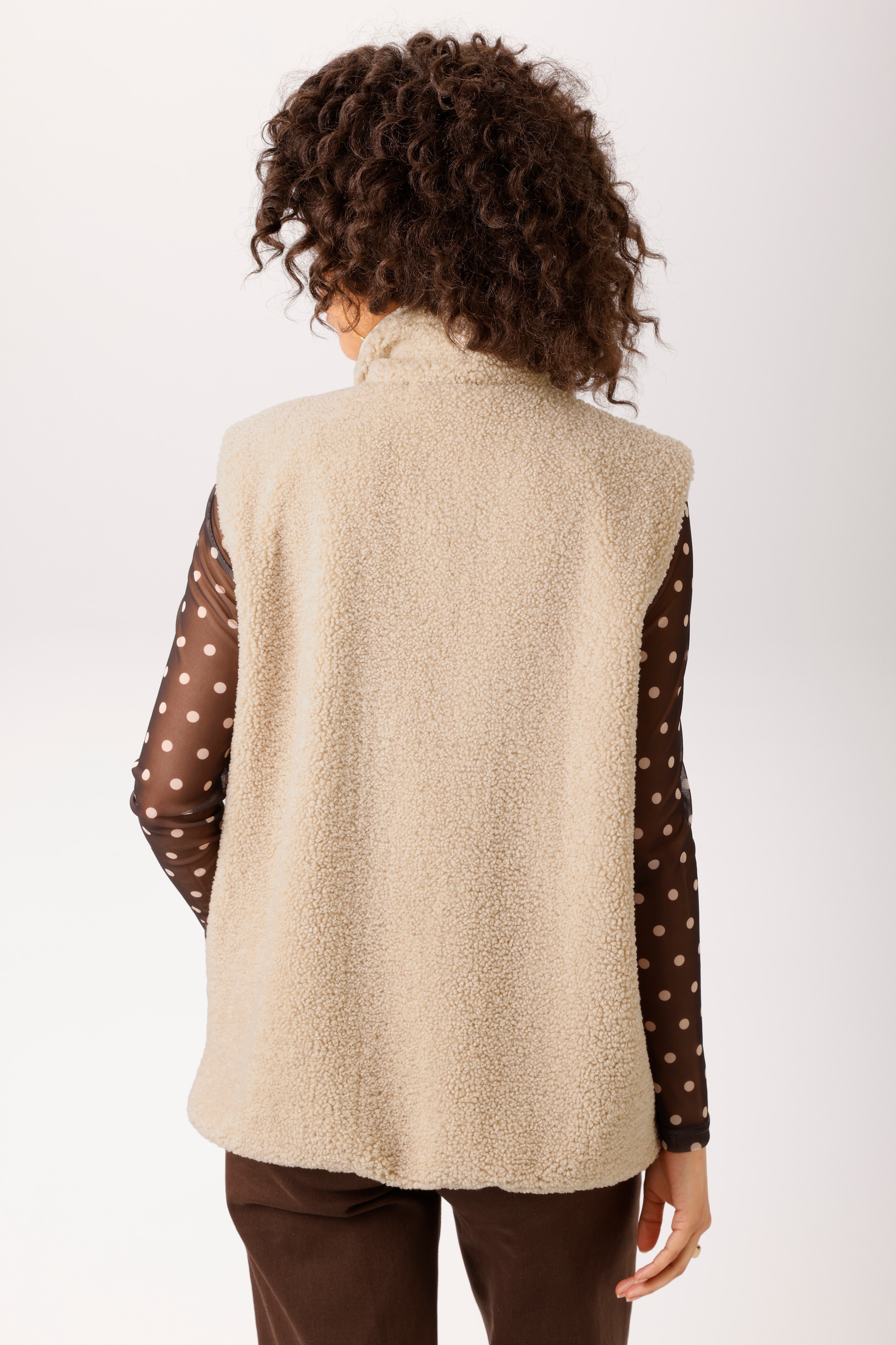Aniston CASUAL Plüschweste mit Stehkragen - NEUE KOLLEKTION