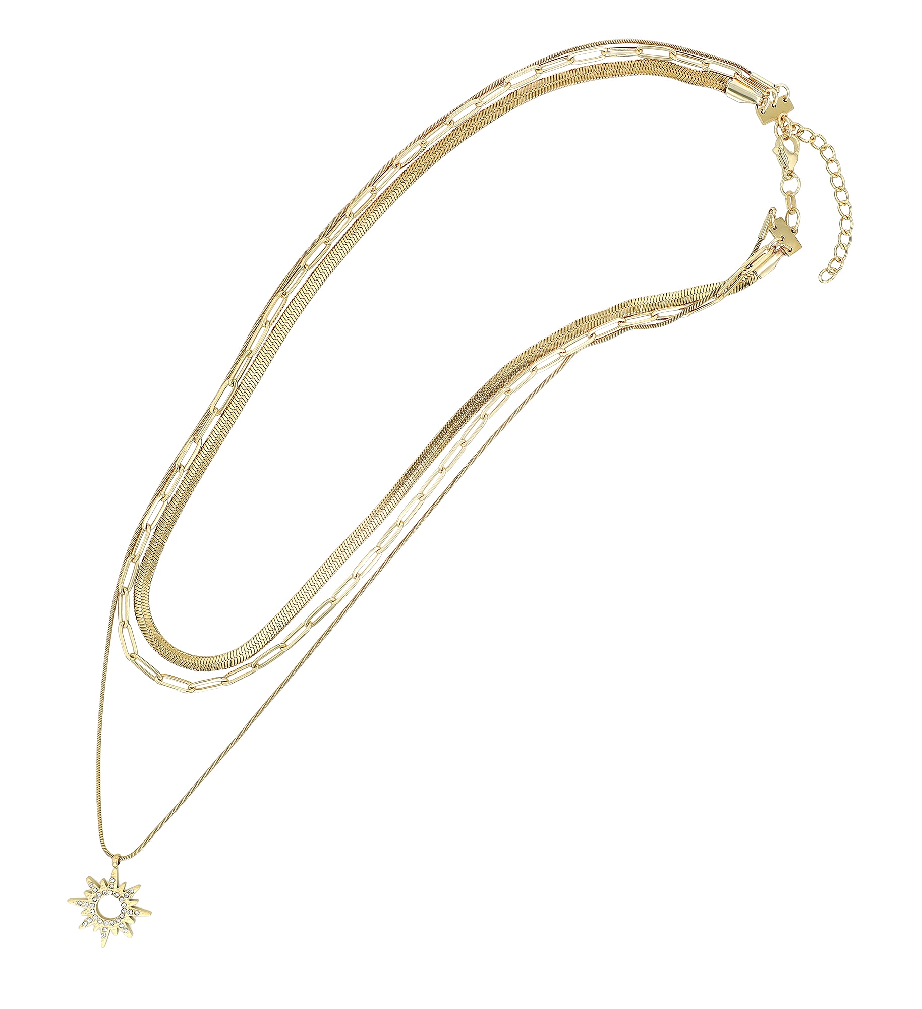 Adelia´s Kette ohne Anhänger »Edelstahl Halskette mit Anhänger 50 cm + 5 cm«