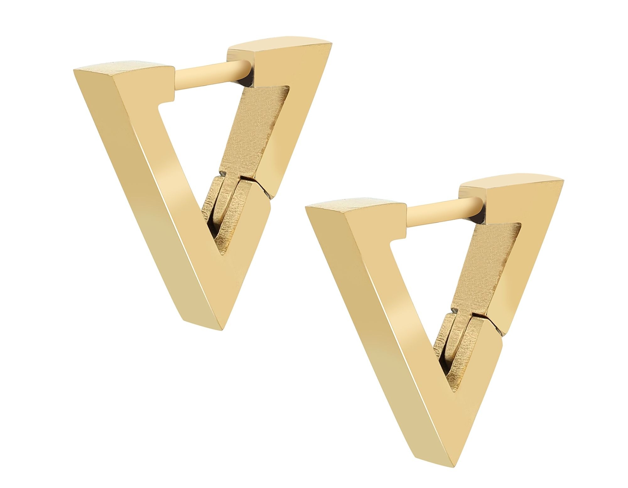 Adelia´s Paar Creolen »Damen Ohrringe ¿ Klappcreole aus Edelstahl«