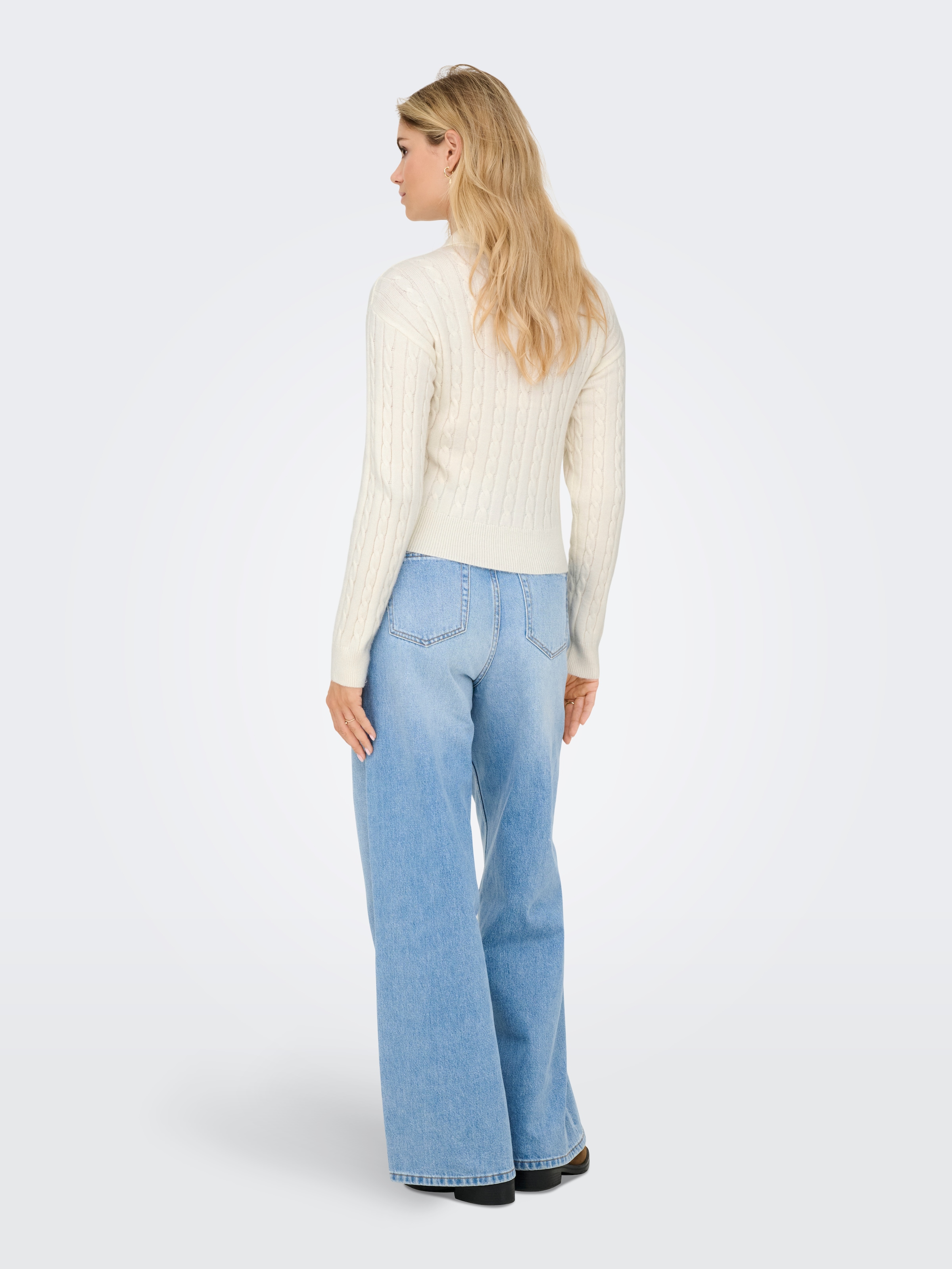 ONLY Strickpullover »ONLKATIA LS CABLE POLO CC KNT«