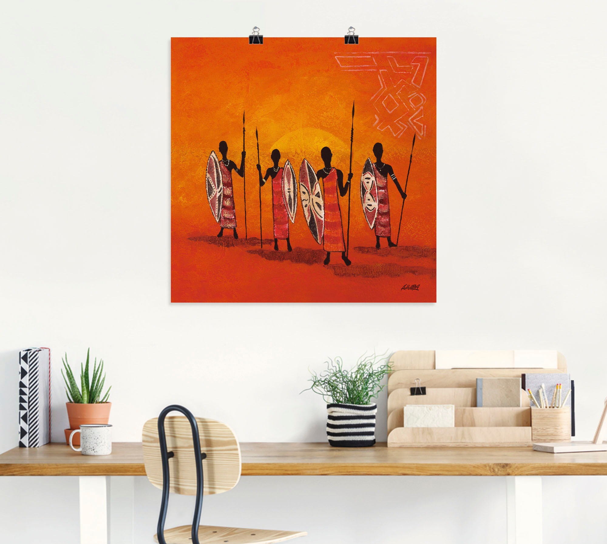 Artland Wandbild »Afrikanische Männer«, Mann, (1 St.), als Alubild, Outdoorbild, Poster in verschied. Größen