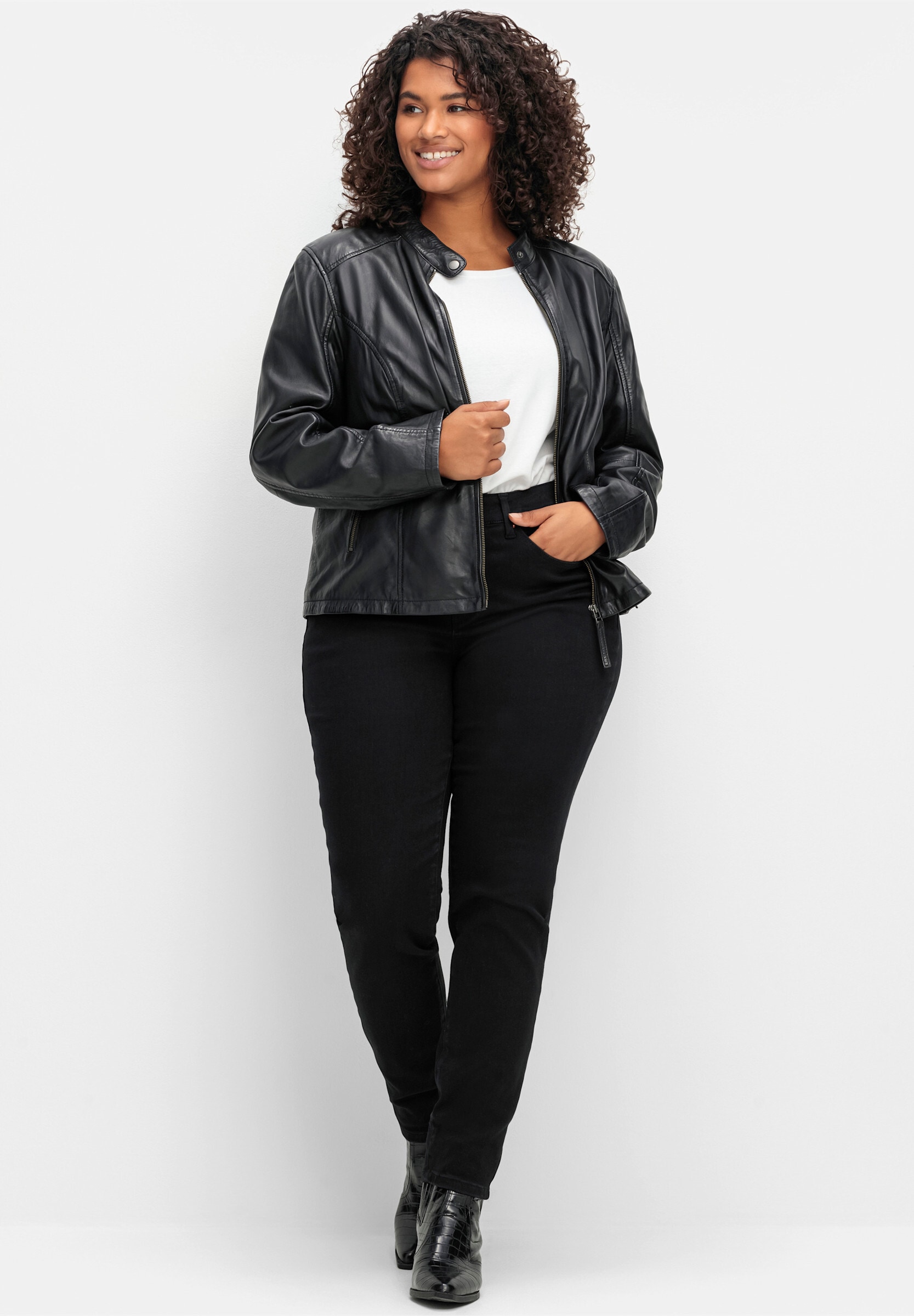 Sheego Bequeme Jeans »Stretch-Jeans Skinny Jeans mit Bodyforming-Effekt« Skinny mit Bodyforming-Effekt