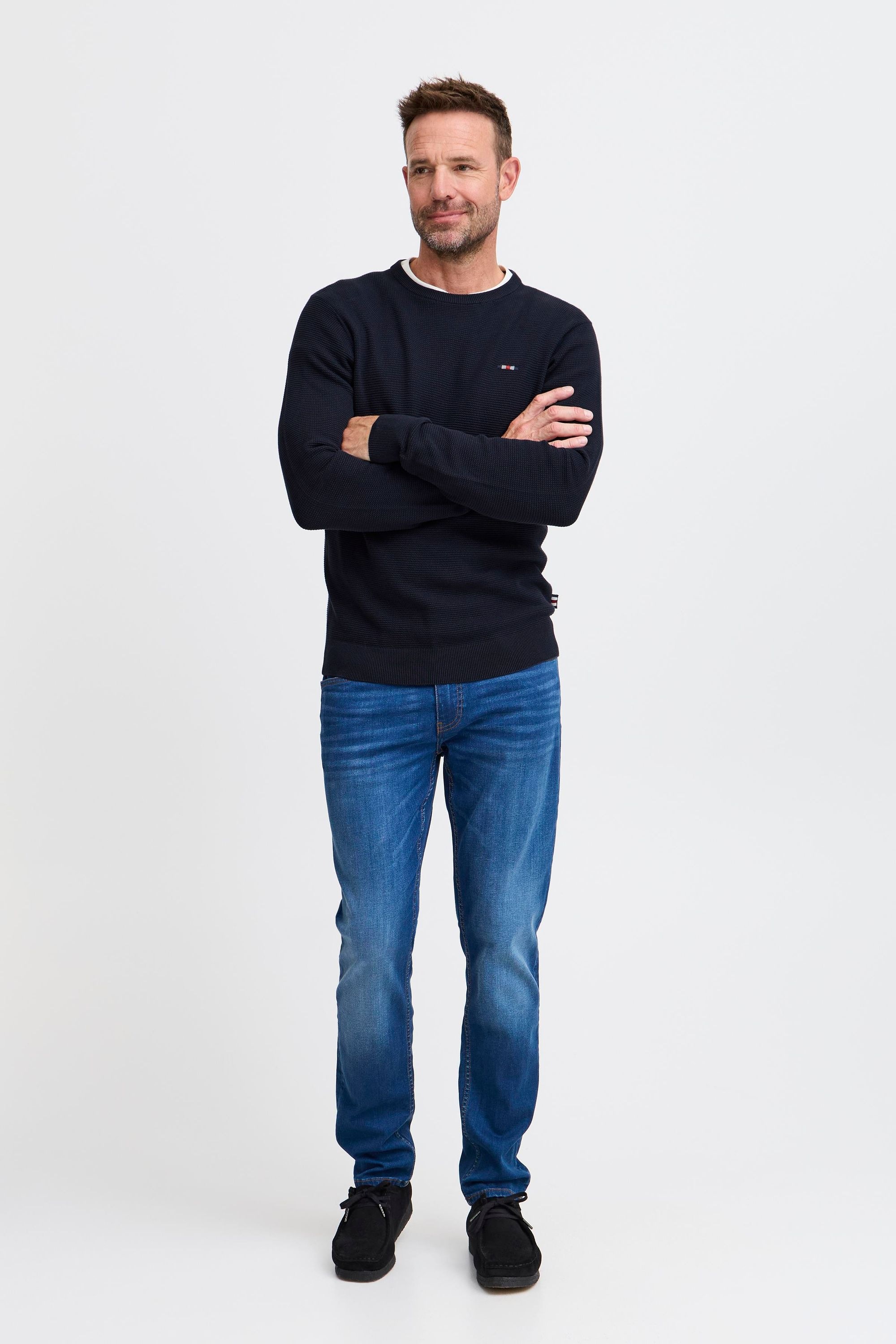 FQ1924 Strickfleece-Pullover »Strickpullover FQKYLE structure crewneck knit«