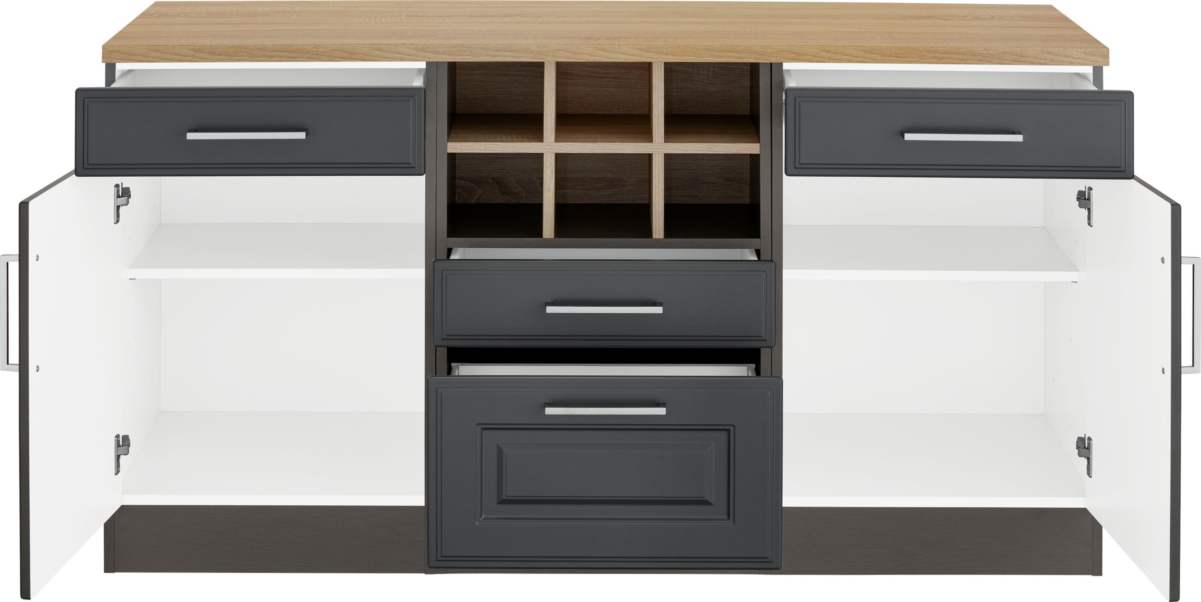 HELD MÖBEL Unterschrank »Stockholm«, 150 cm breit, hochwertige MDF-Fronten mit Fräsung, viel Stauraum