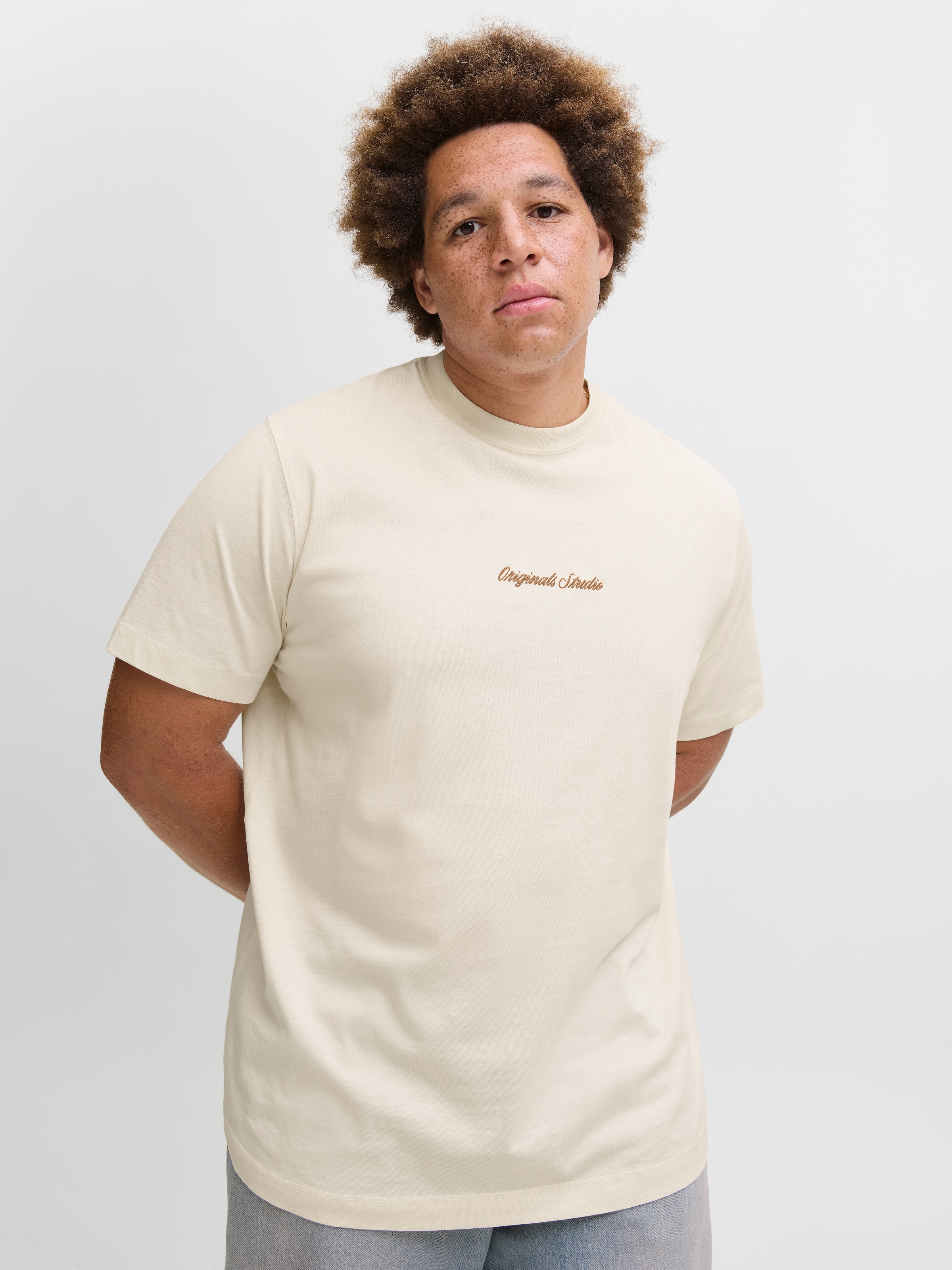 Jack & Jones PlusSize T-Shirt »JORNORREBRO EMB TEE SS CREW NECK PLS«