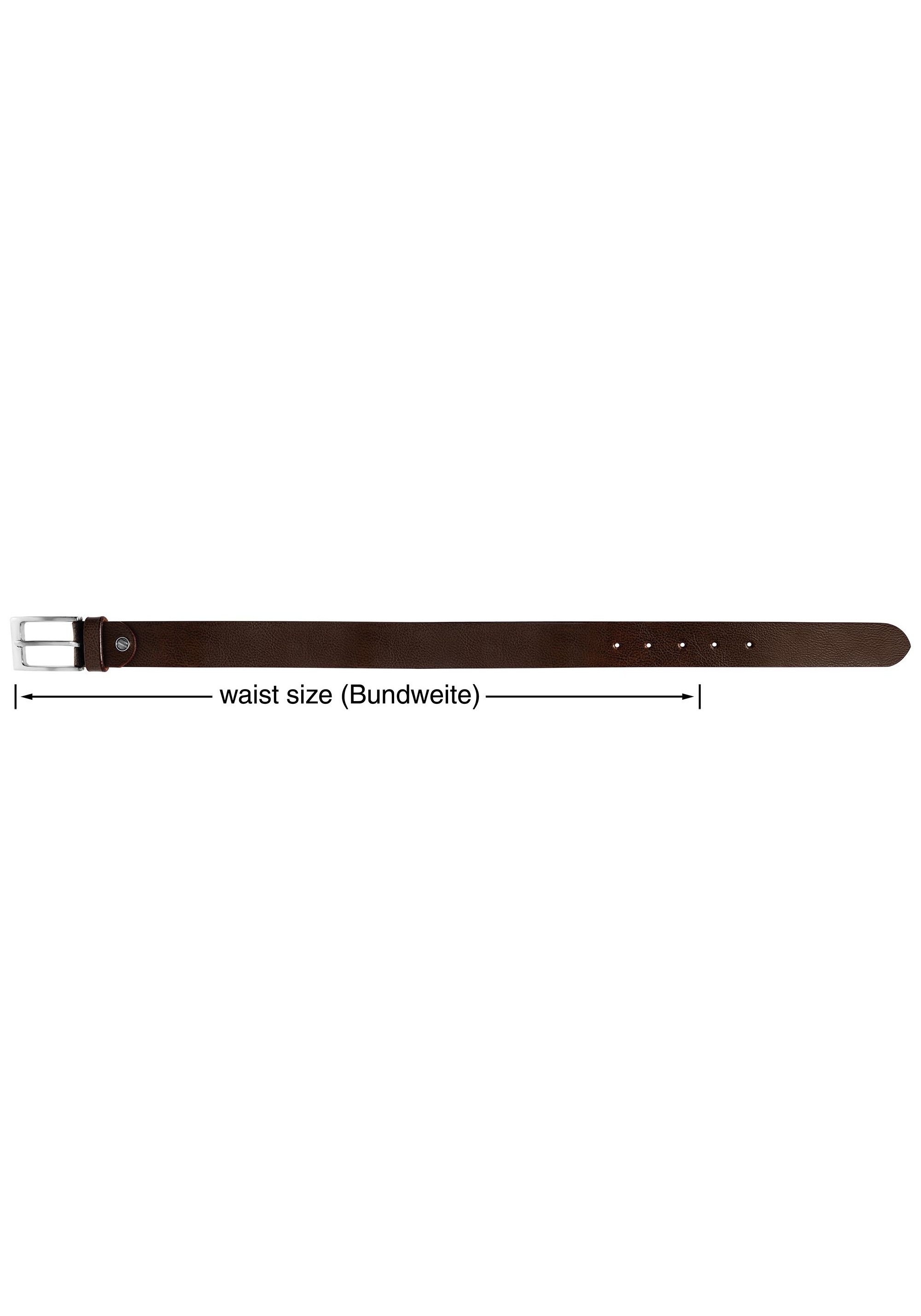 Leonardo Verrelli Ledergürtel »Echt Leder, braun, 2. Wahl , 90 cm - 120 cm (Bundweite), kürzbar«