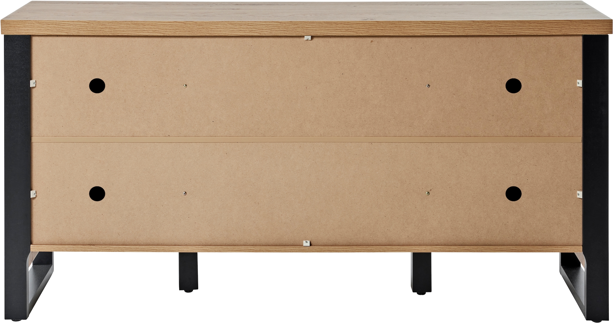 Jahnke Sideboard »SLIDE SBS 150«, (1 St.), Sideboard mit 2 Schiebetüren, Metallgestell, Breite ca. 150cm