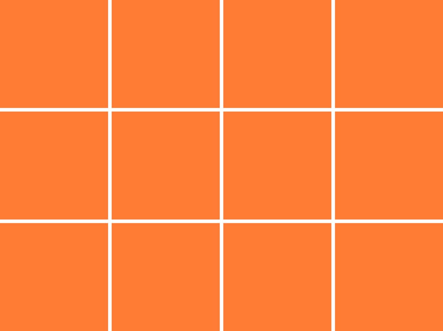 queence Fliesenaufkleber »Orange«, (12 St.), Stickerfliesen, selbstklebend, Sticker
