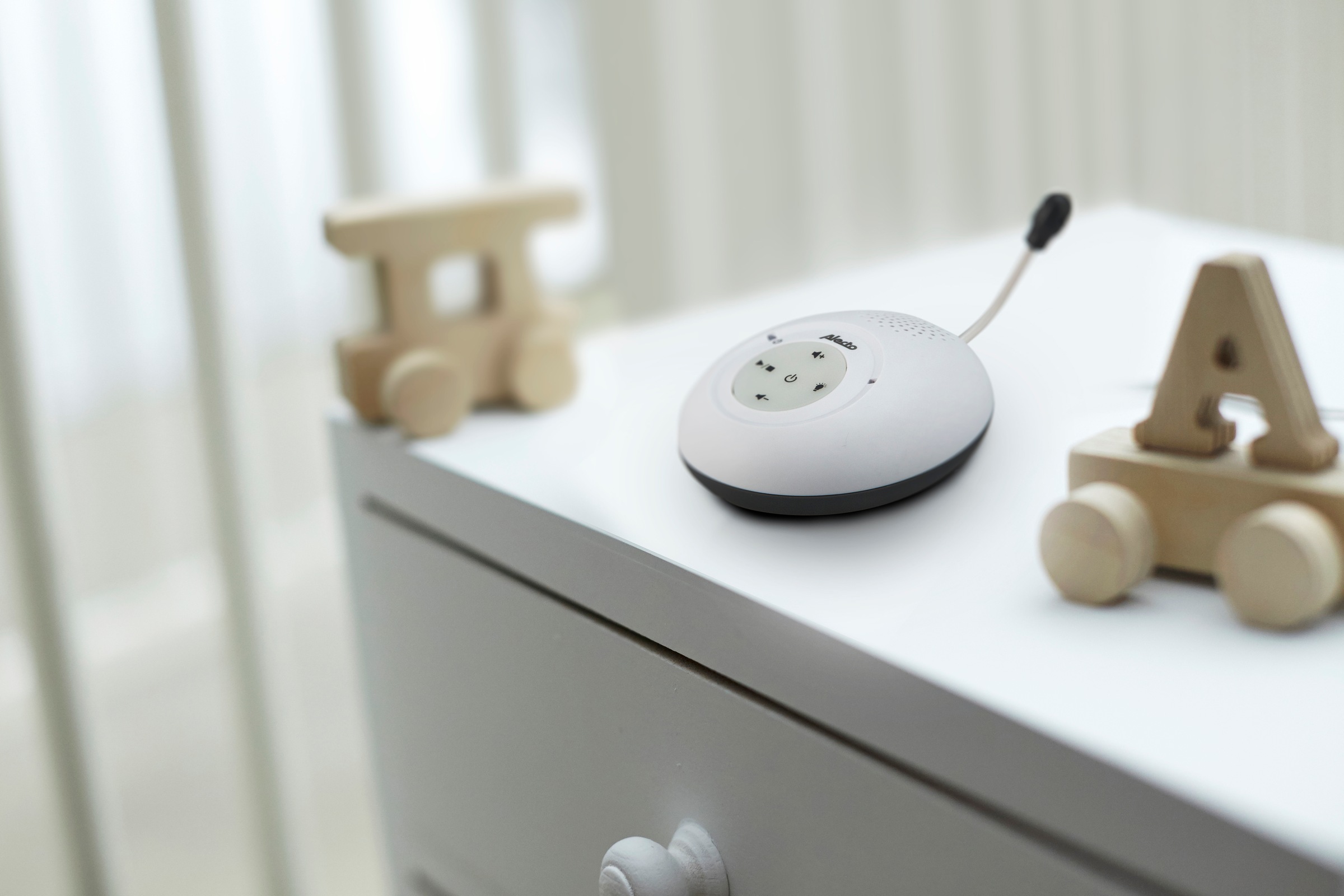 Alecto Babyphone »DBX-125«, (2 tlg.), Nachtlicht, Wiegenlieder und Temperaturanzeige