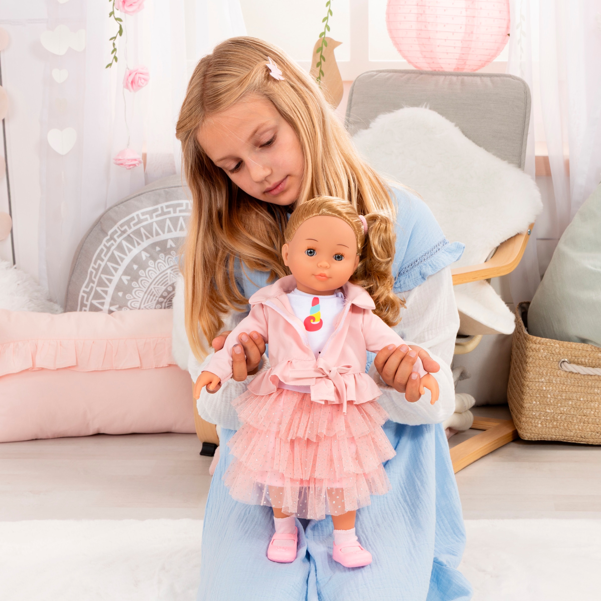 Bayer Stehpuppe »Charlene, 46 cm, rosa«, mit Funktion