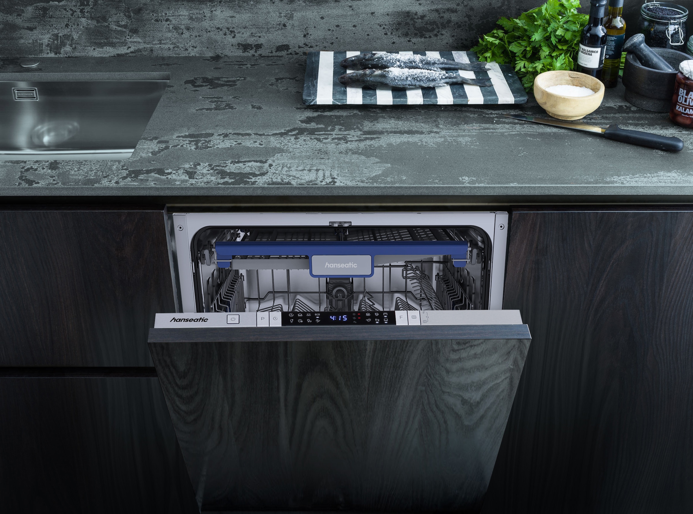 Hanseatic vollintegrierbarer Geschirrspüler »HI6B14B13D« 14 tlg. Maßgedecke vollintegrierbar, für 14 Maßgedecke, mit acht Programmen