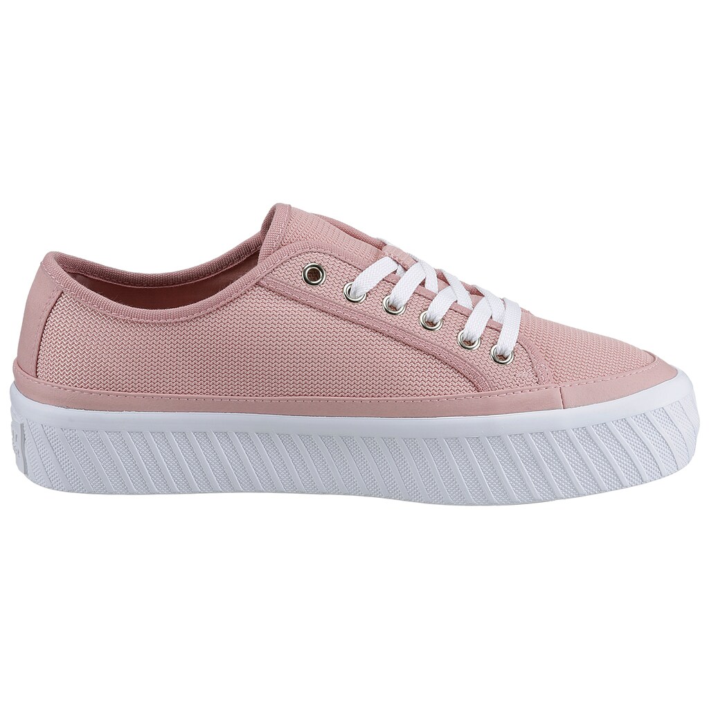 Tommy Hilfiger Plateausneaker »PLATFORM VULCANIZED SNEAKER«, mit Logo an der Ferse