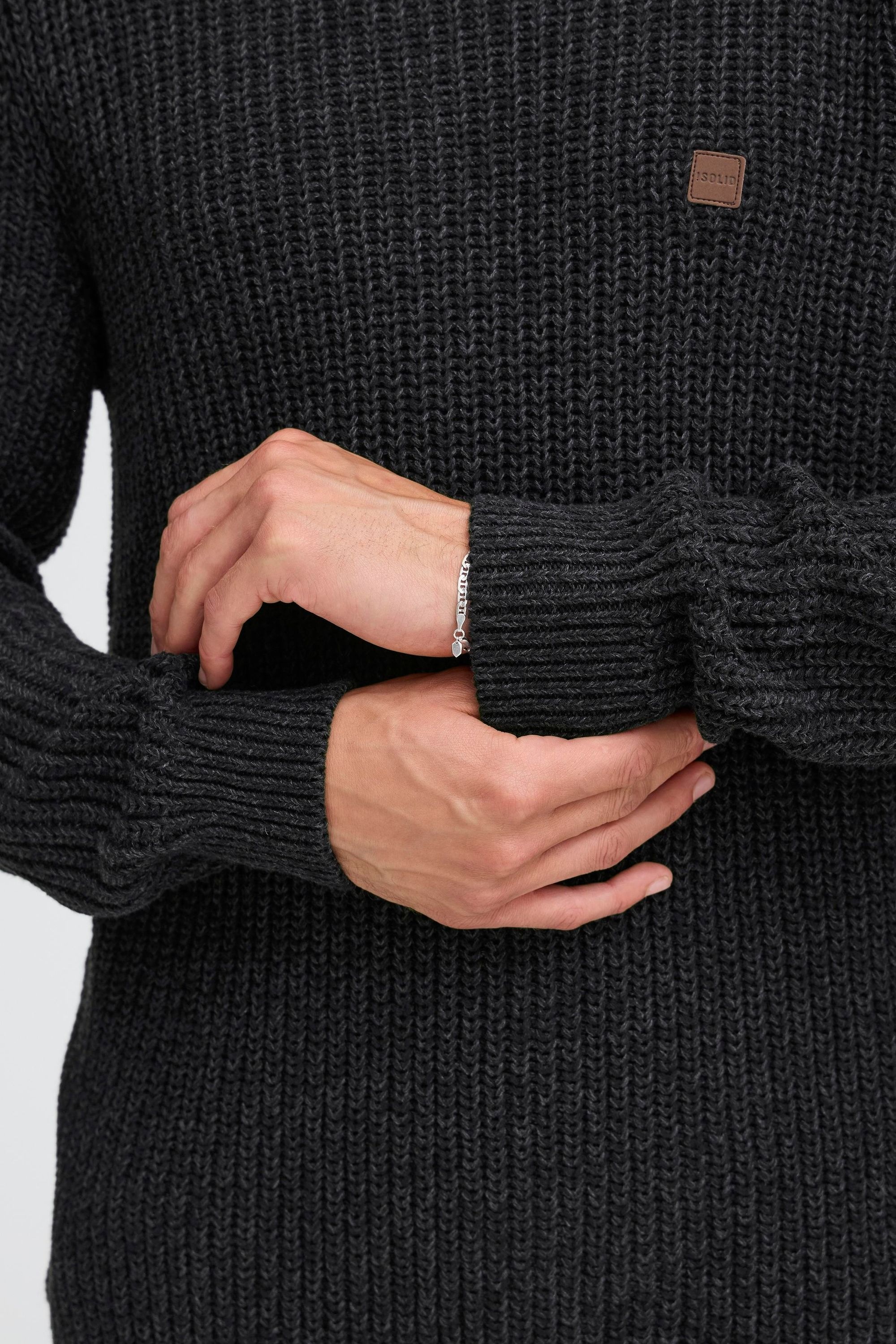 !Solid Strickfleece-Pullover »Strickpullover SDRICKY«