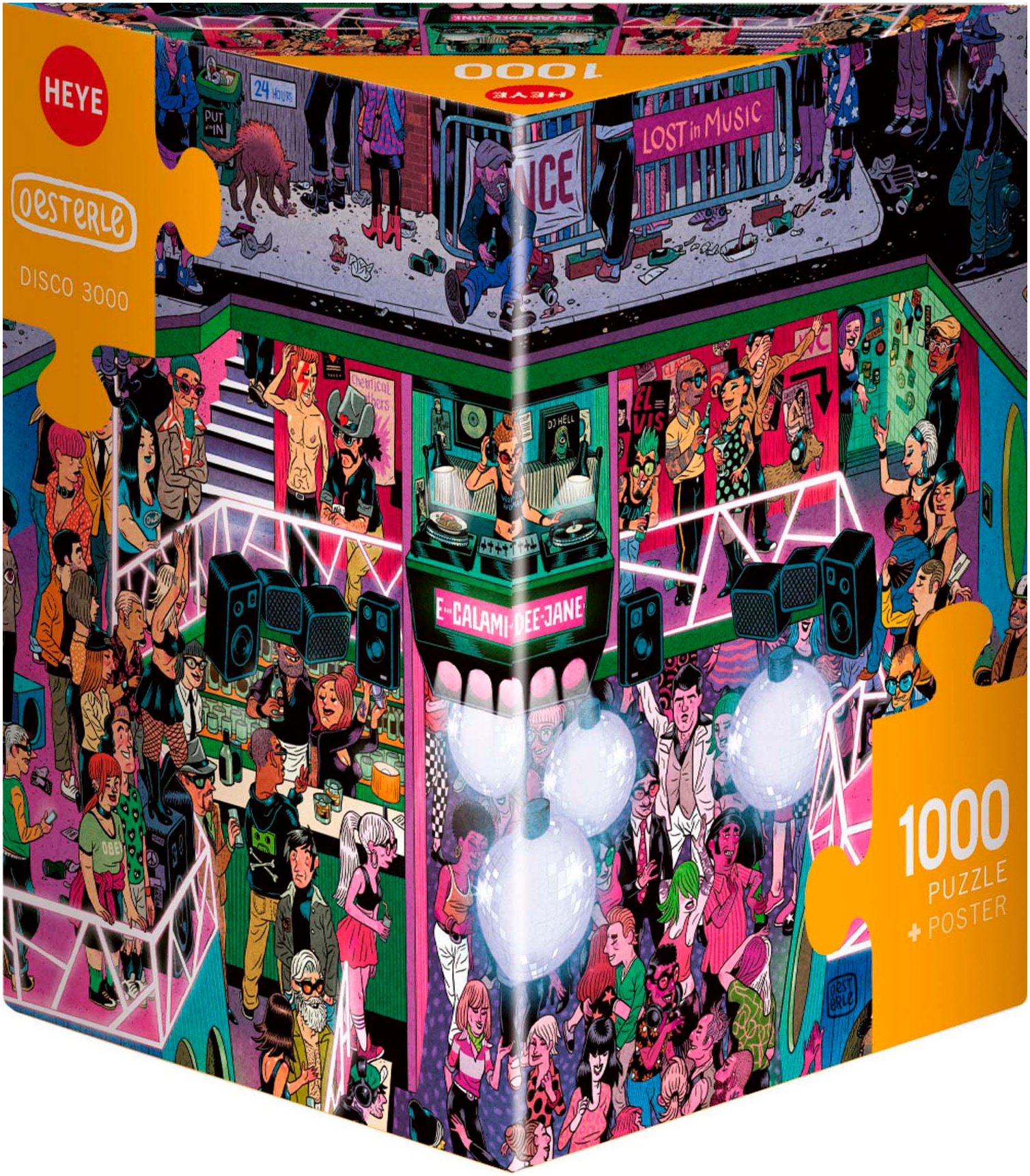 HEYE Puzzle "Disco 3000, Oesterle" Made in Europe
