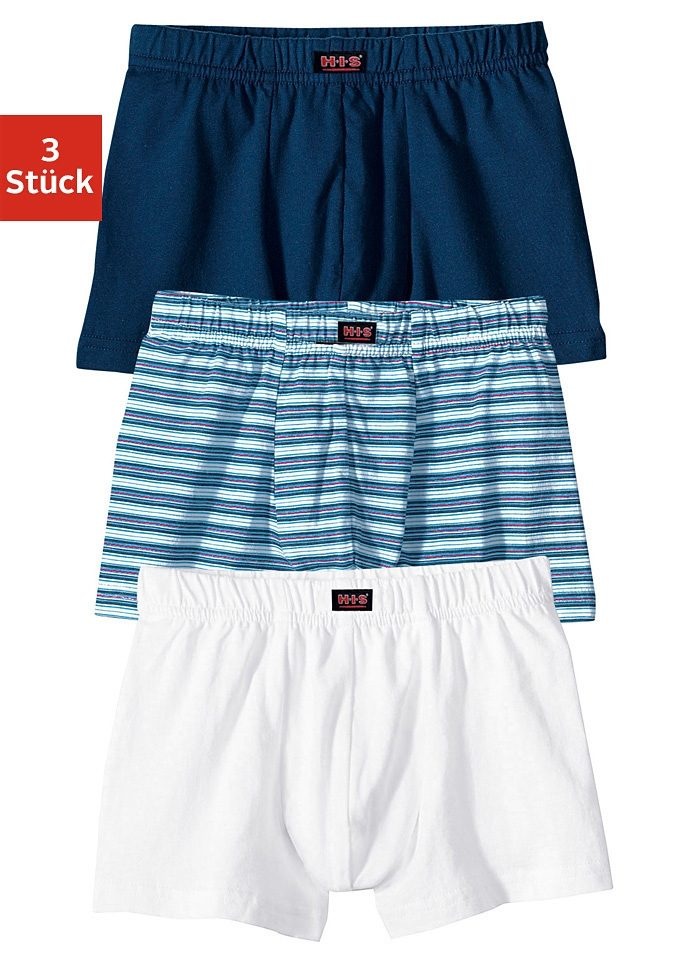 H.I.S Boxer »für Jungen«, cooler Uni-Streifen-Mix