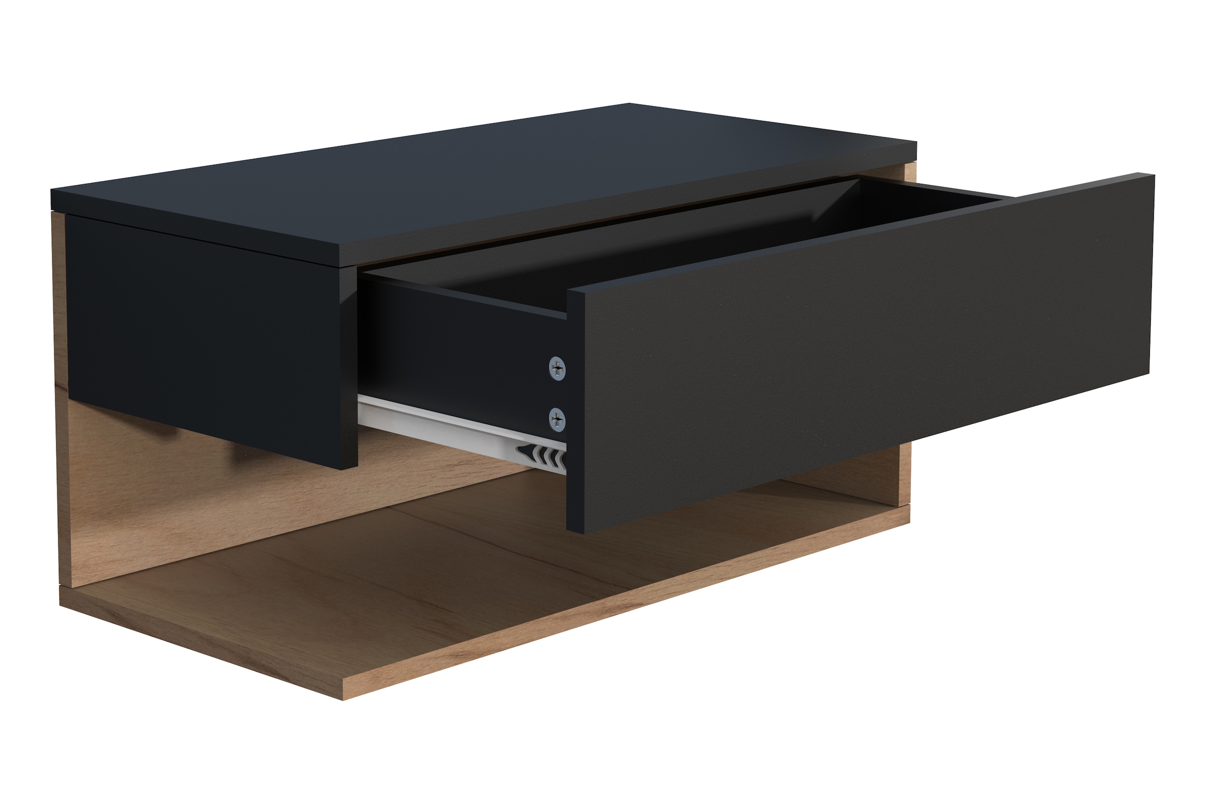 VCM Nachtkonsole »VCM Nachtschrank | Wandschublade | Wandboard | Nachttisch |Maße ca. H. 30 x B. 60 x T. 32 cm - Usal XL 60 cm«, (VCM Usal)