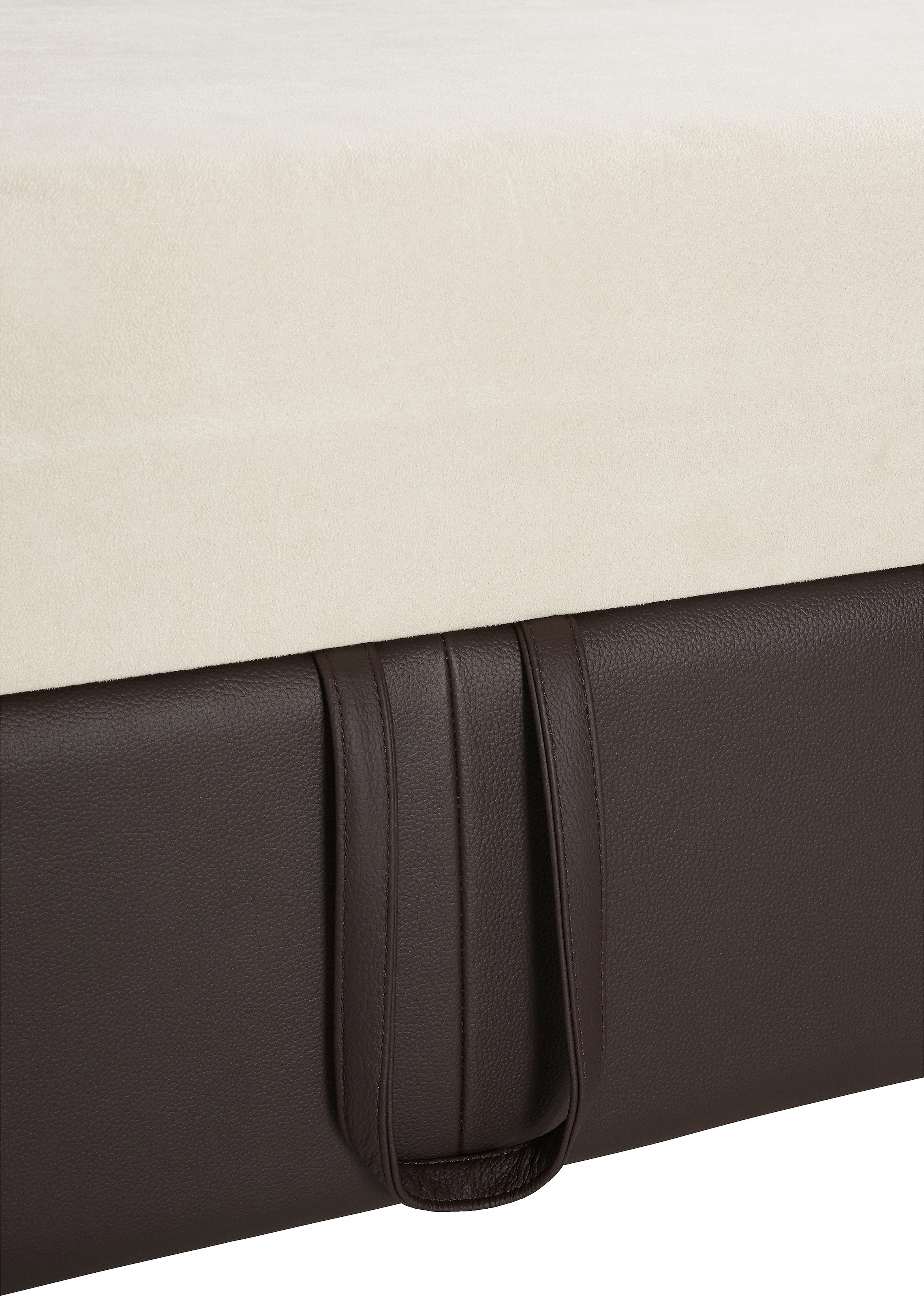 COTTA Ecksofa »Leandra L-Form«, wahlweise mit Bettfunktion und Bettkasten