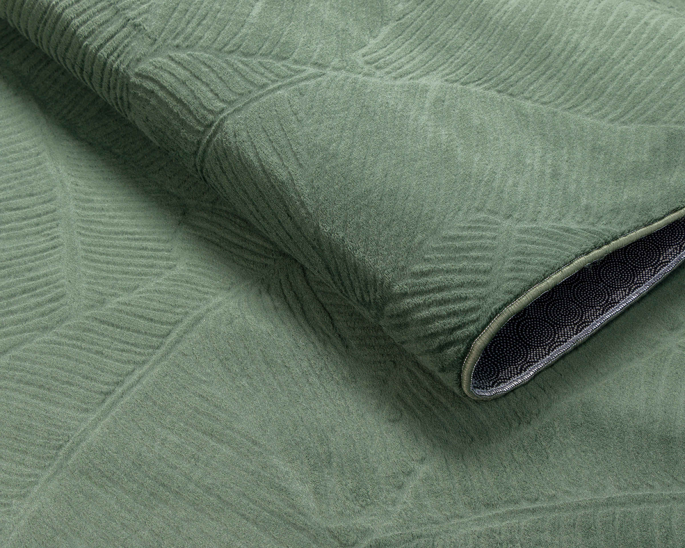 OTTO home Teppich »Sveaa« rechteckig 8 mm Höhe mit Anti-Rutsch-Rücken und 3D-Optik