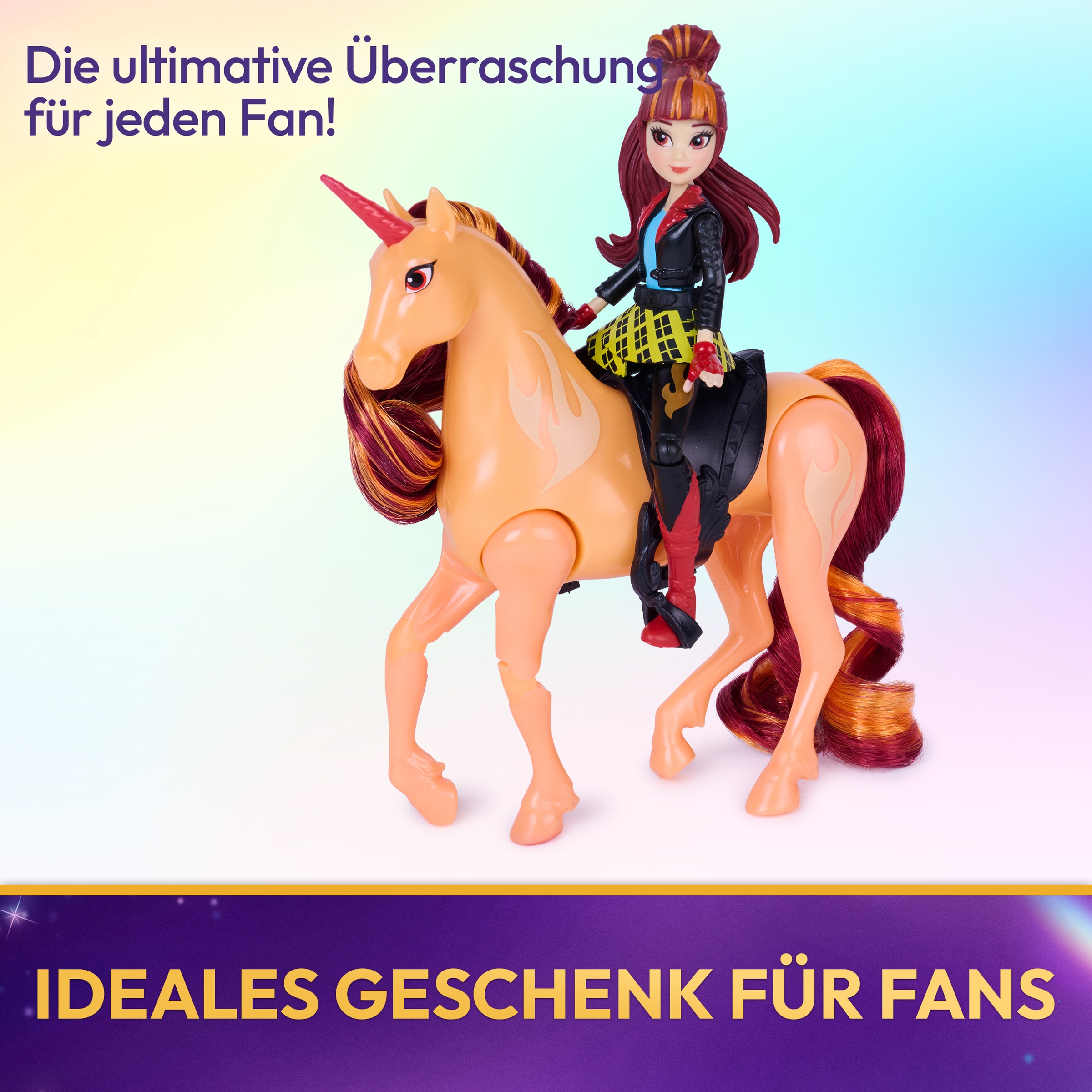 Spin Master Anziehpuppe »Unicorn Academy - Cinders Lagerfeuer-Set«