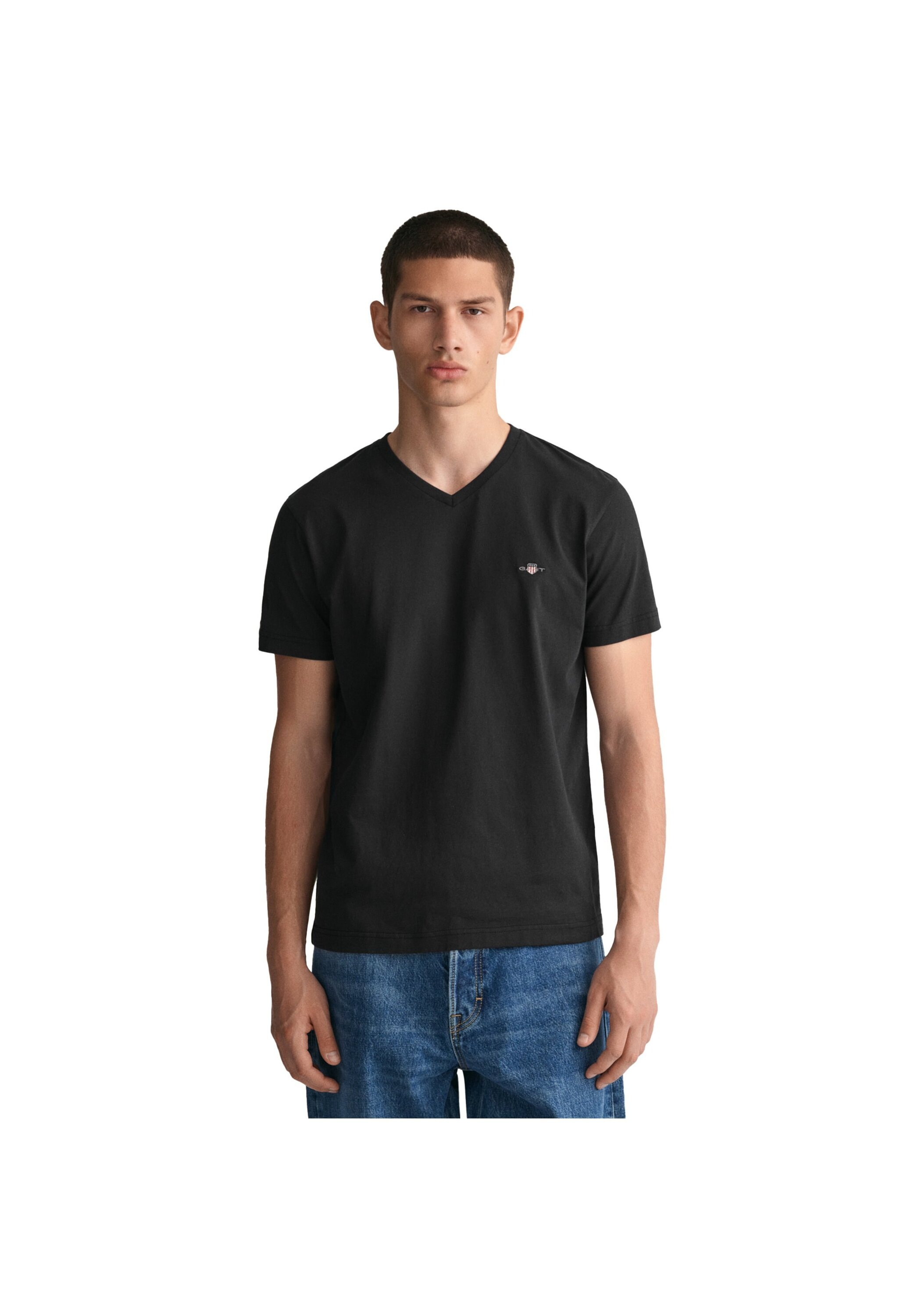 Gant T-Shirt »T-Shirt SLIM SHIELD V-NECK T-SHIRT 1er Pack«