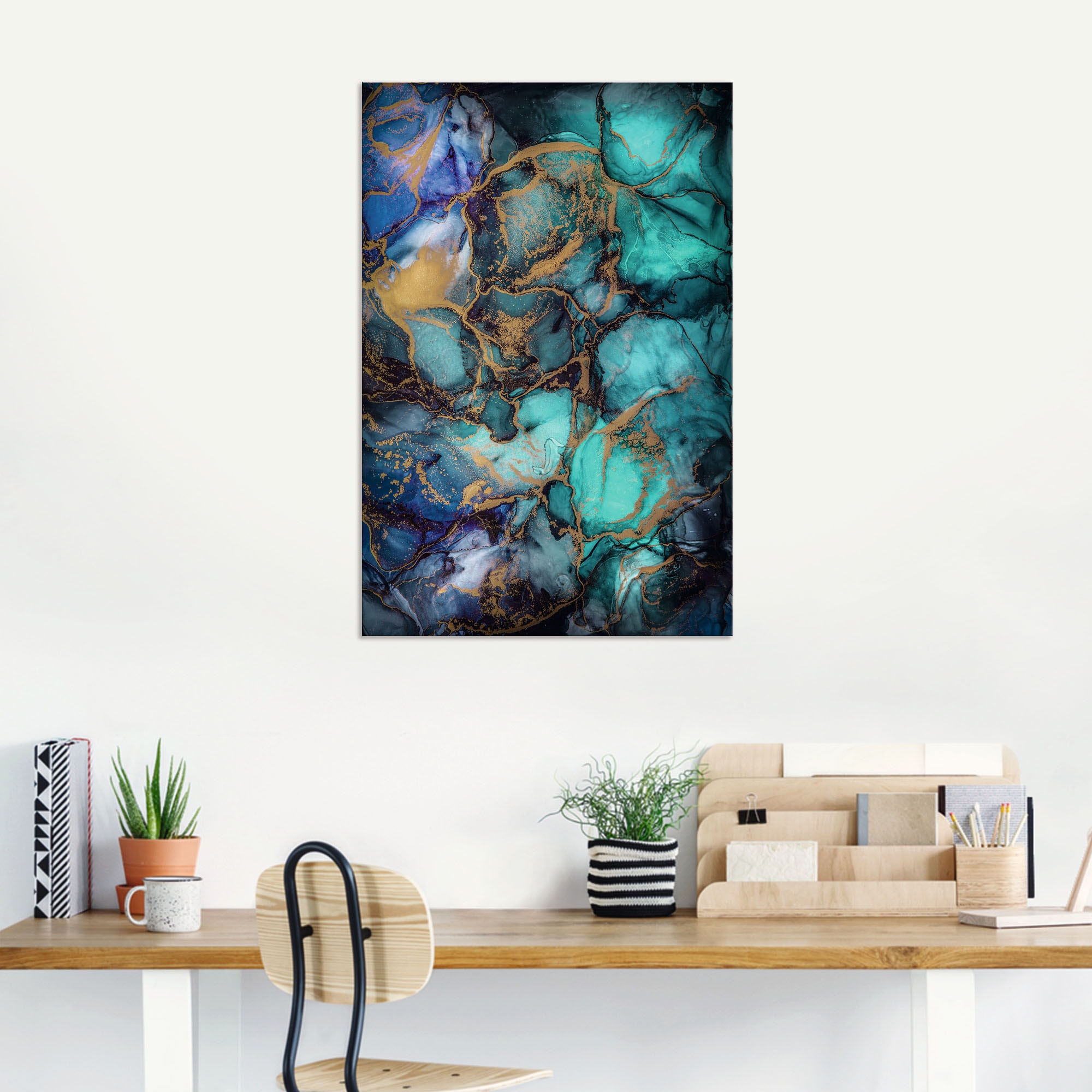 Artland Wandbild »Saphir«, Muster, (1 St.), als Alubild, Outdoorbild, Leinwandbild in verschied. Größen