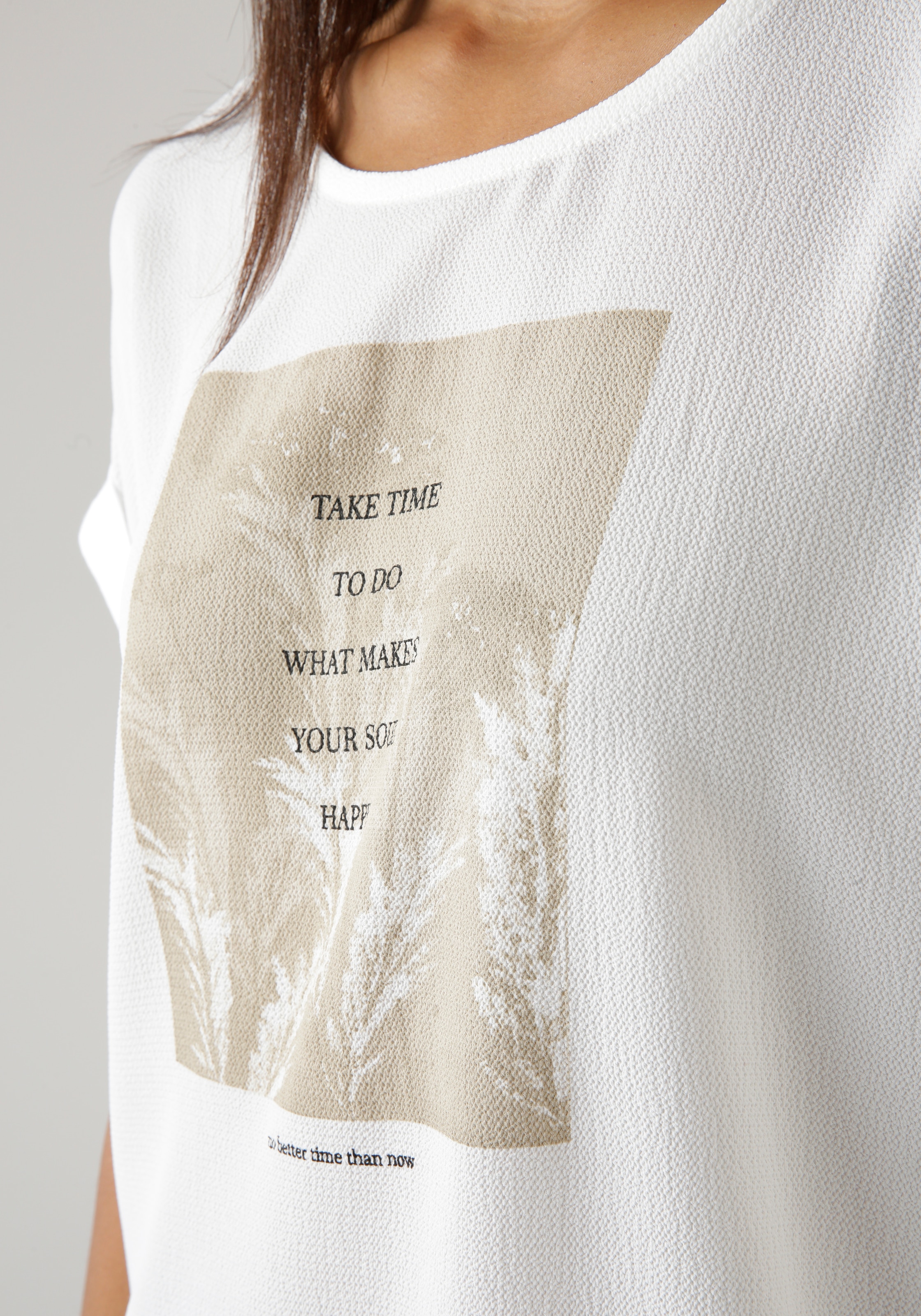 Aniston SELECTED Shirtbluse, mit angeschnittenen Ärmeln - NEUE KOLLEKTION  bestellen bei OTTO