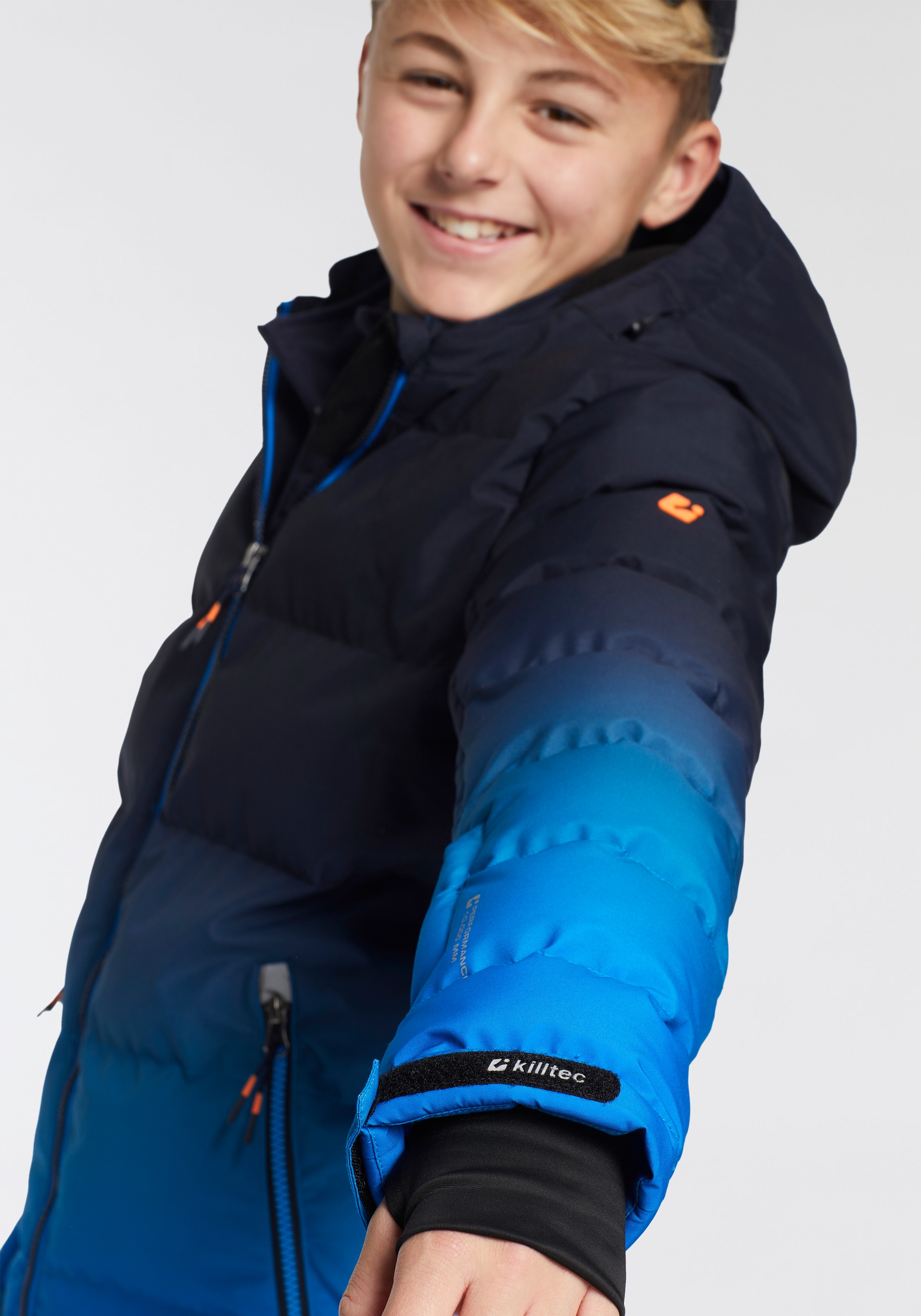 Killtec Skijacke »KSW 382 BYS QLTD JCKT« mit Kapuze für Jugendliche, winddicht, wasserabweisend, atmungsaktiv