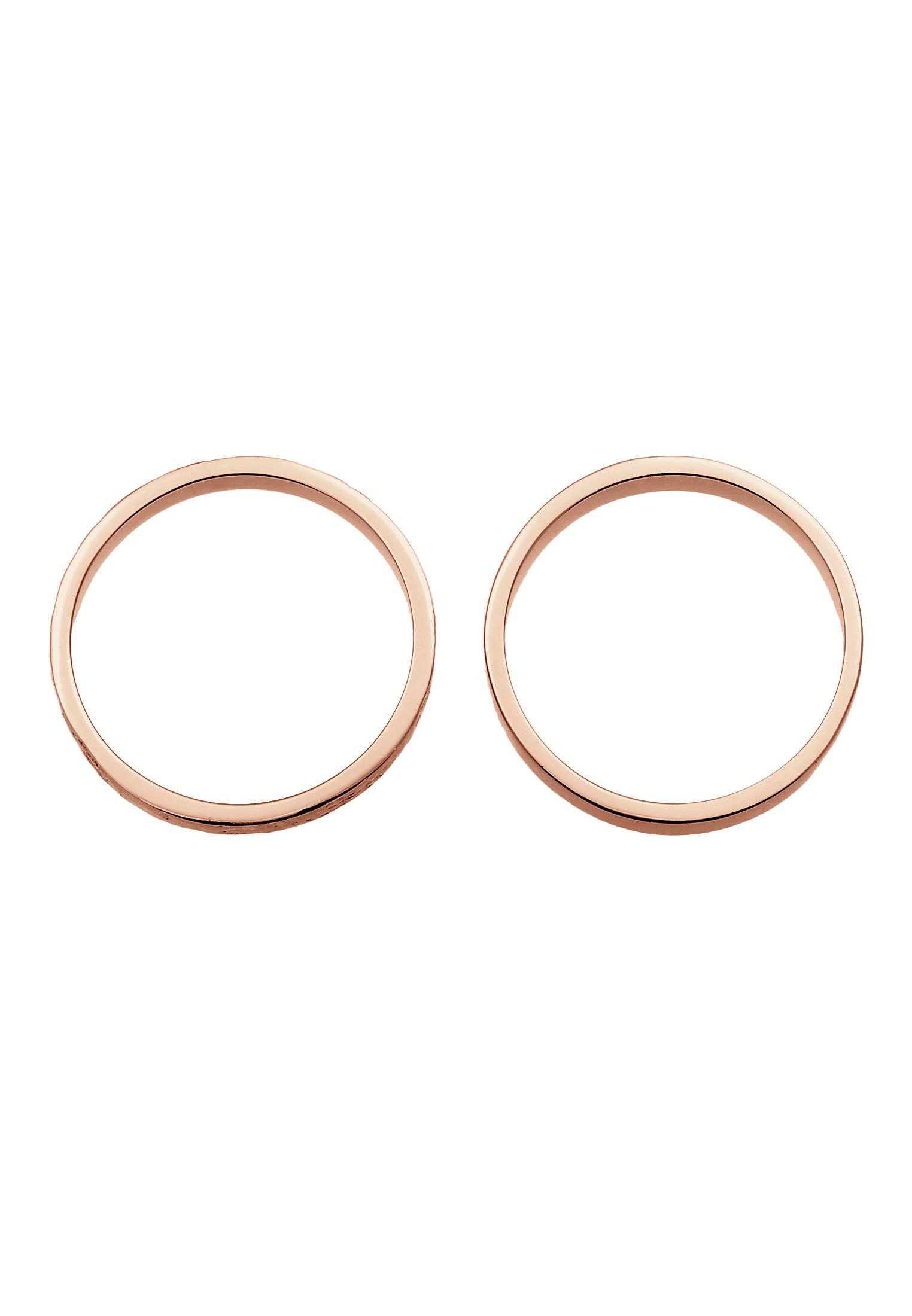 Elli Ring-Set »Ring Bandring Basic Gehämmert (Set 2-tlg) 925 Silber«
