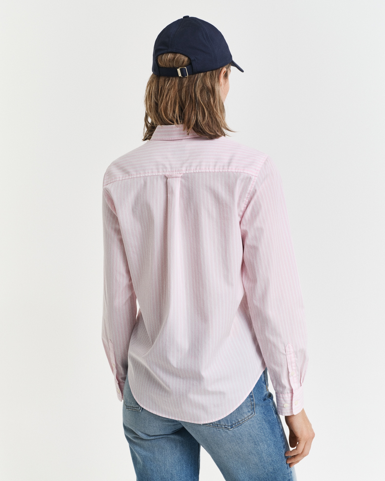 Gant Hemdbluse »REG POPLIN STRIPED SHIRT«, mit einer kleinen Logostickerei auf der Brust