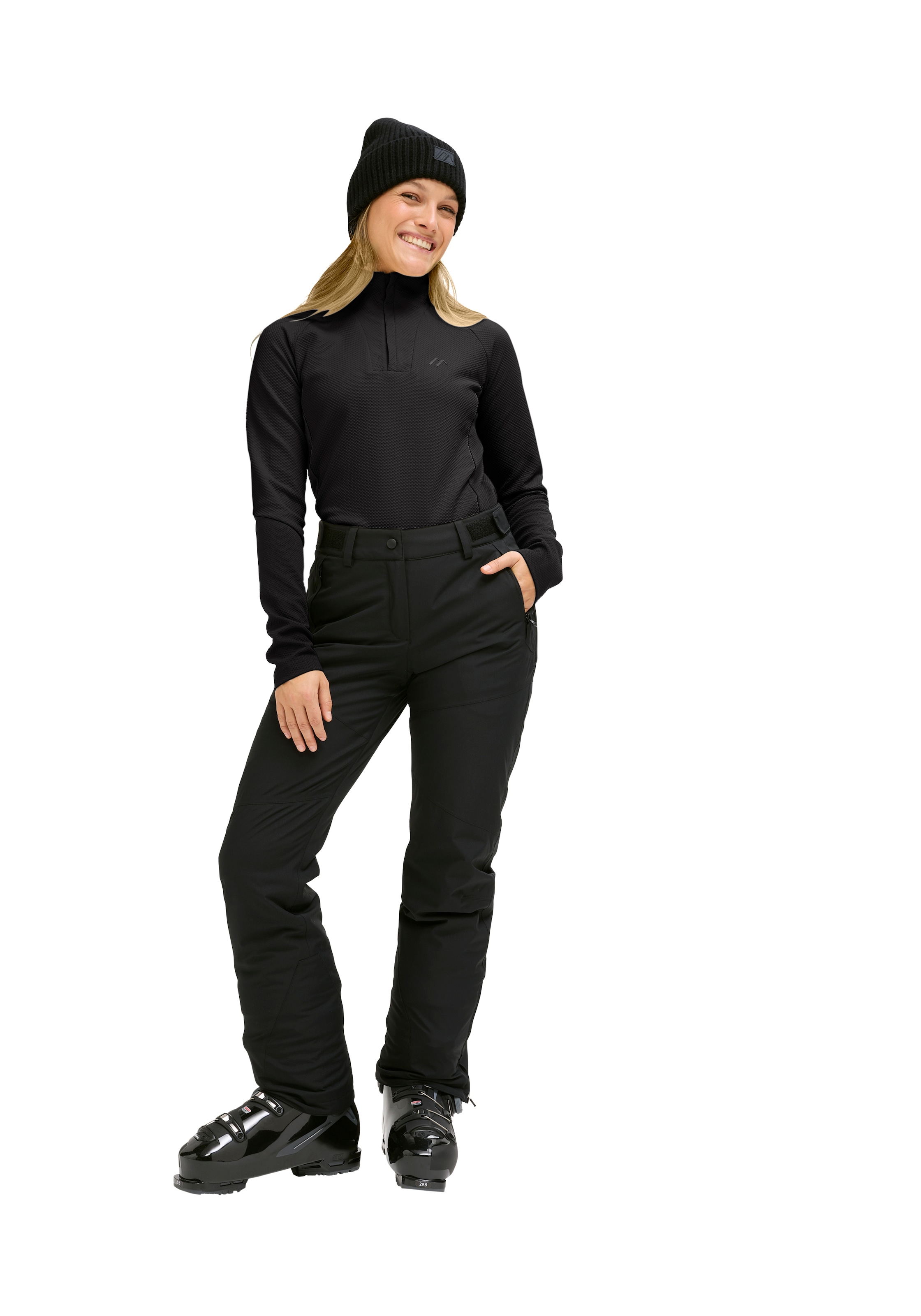 Maier Sports Fleecepullover »Rogla HZ W«, Damen Fleece Midlayer, atmungsaktiv und schnelltrocknend

