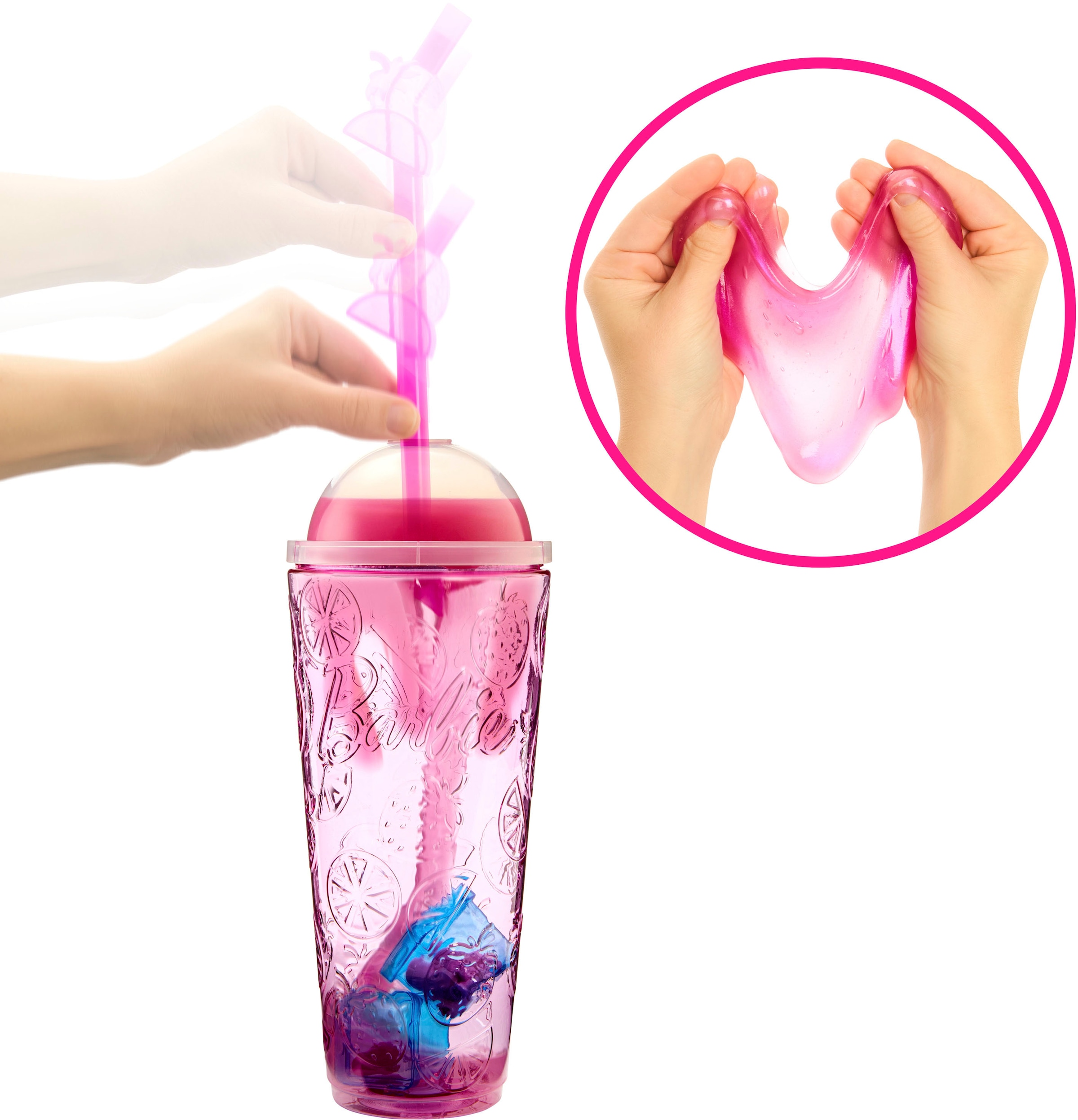 Barbie Anziehpuppe »Pop! Reveal, Fruit, Erdbeerlimonadendesign«, mit Farbwechsel