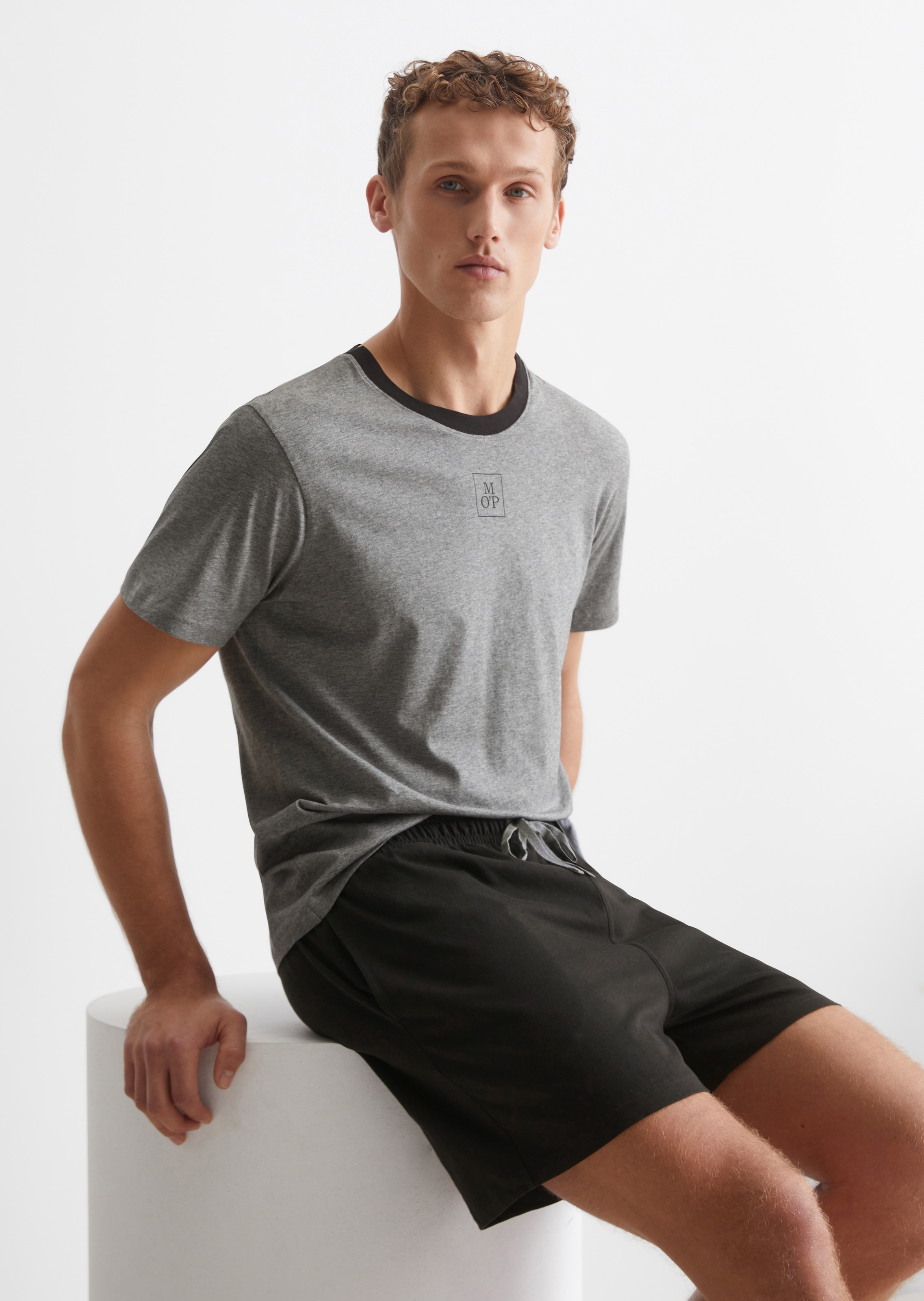 Marc O'Polo Shorty »Mix N Match Cotton«, (2 tlg.), Baumwolle, Jersey-Qualität, bequem, Kurzarm