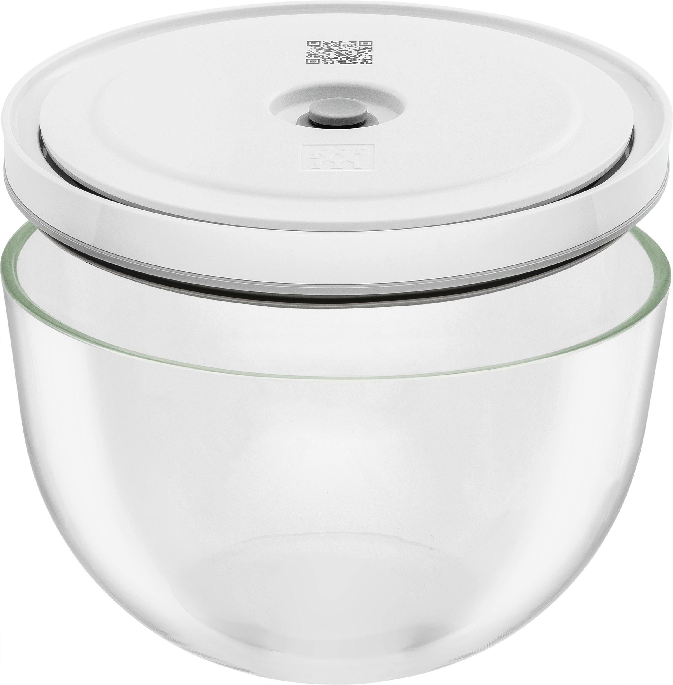 Zwilling Aufbewahrungssystem »Fresh & Save BOWLS«, (Set, 9 tlg., 1 Schüssel + Deckel (M / 18 cm), (L / 24 cm), 1 Pumpe, 1 Bbeutel S + M), Vakuum Starter Set, Glas / M/L, 9-tlg.