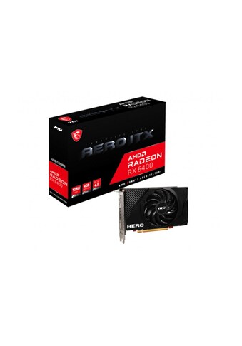 Grafikkarte »Radeon RX 6400 Radeon RX 6400 AERO ITX 4G«, 4 GB, GDDR6