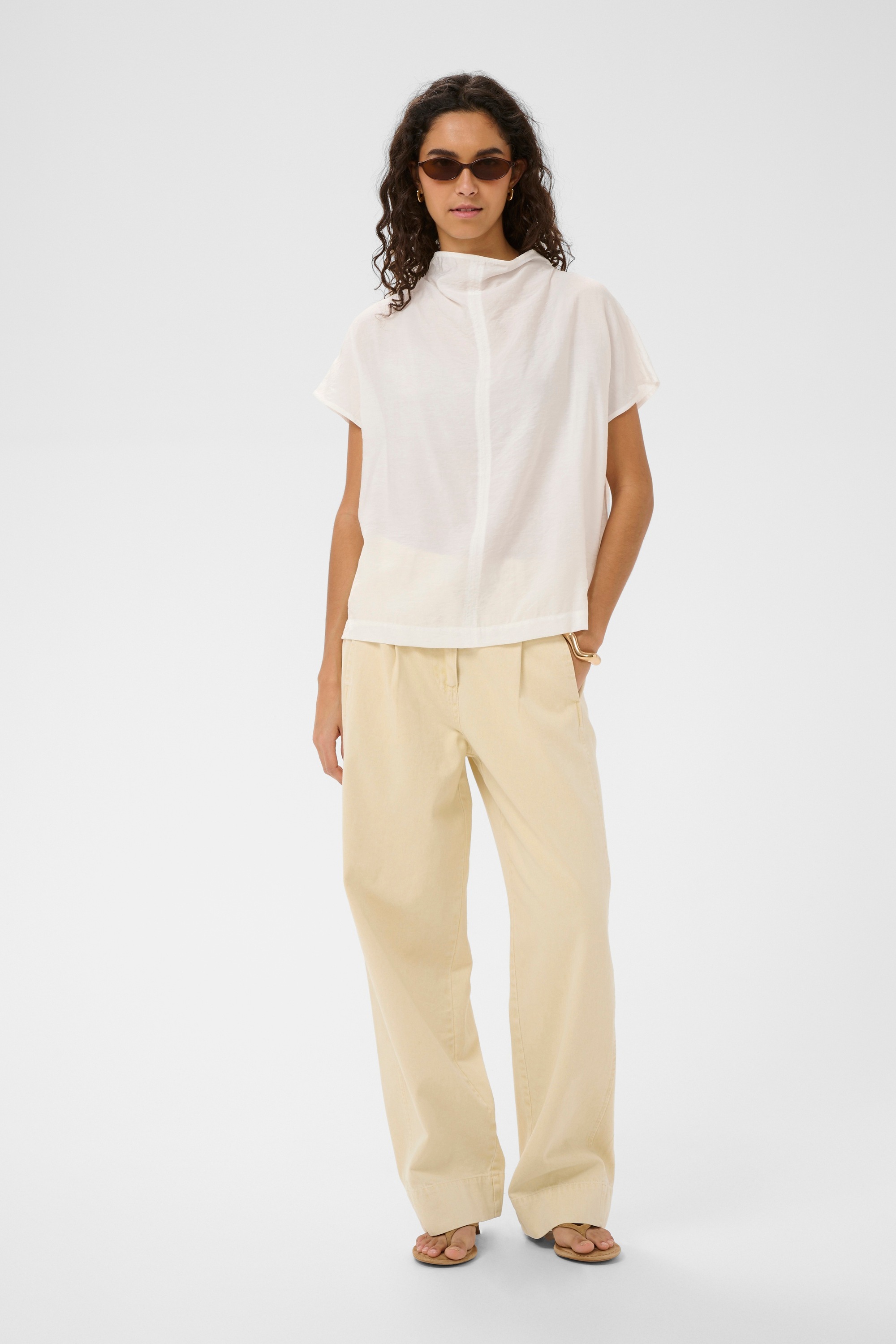 SOAKED IN LUXURY Kurzarmbluse »Bluse kurzarm SLSLLeodora«