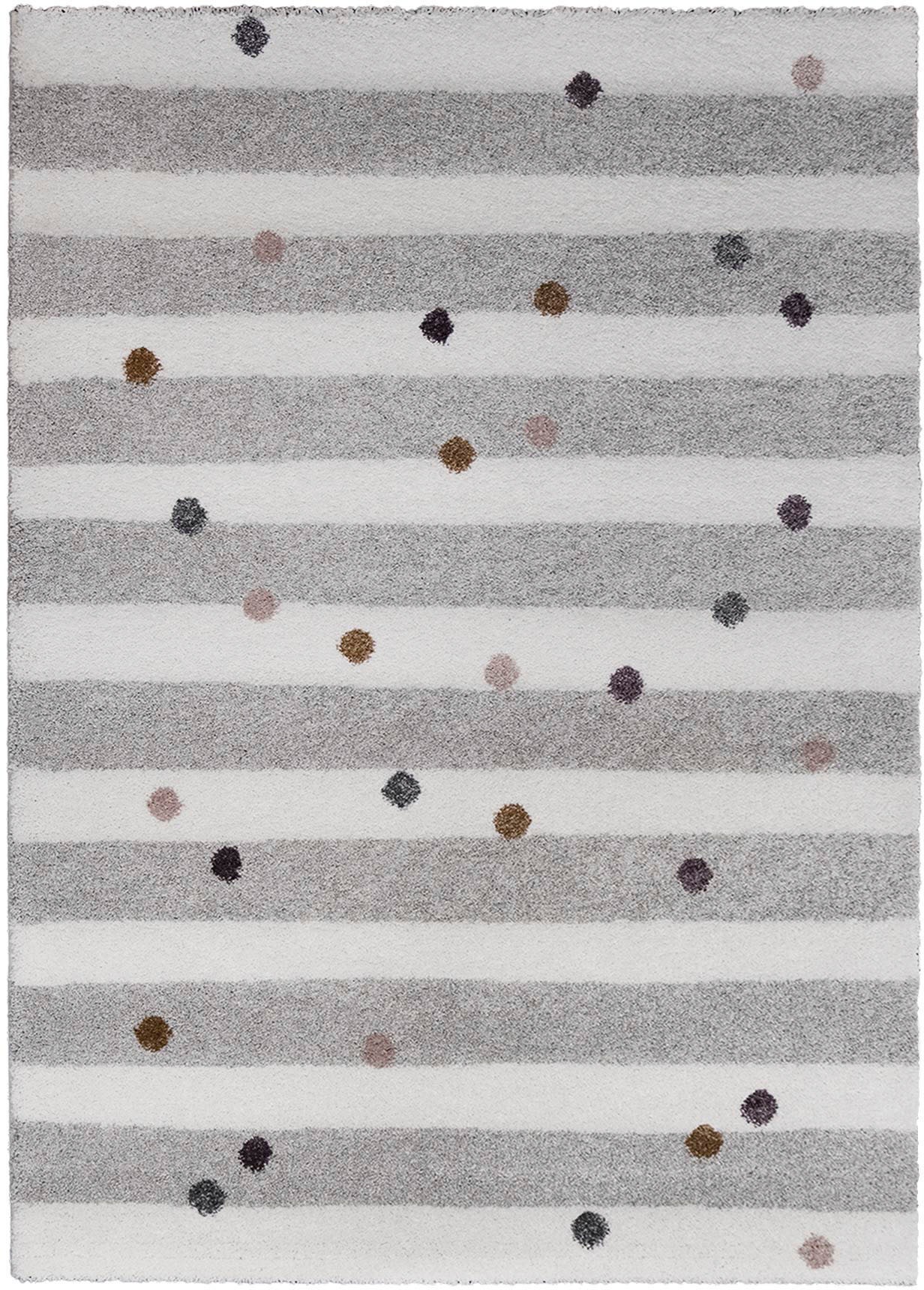 Primaflor-Ideen in Textil Kinderteppich »SOFT - Dots&Stripes«, rechteckig, 17,5 mm Höhe, Kurzflor, gestreift mit Punkten, Kinderzimmer