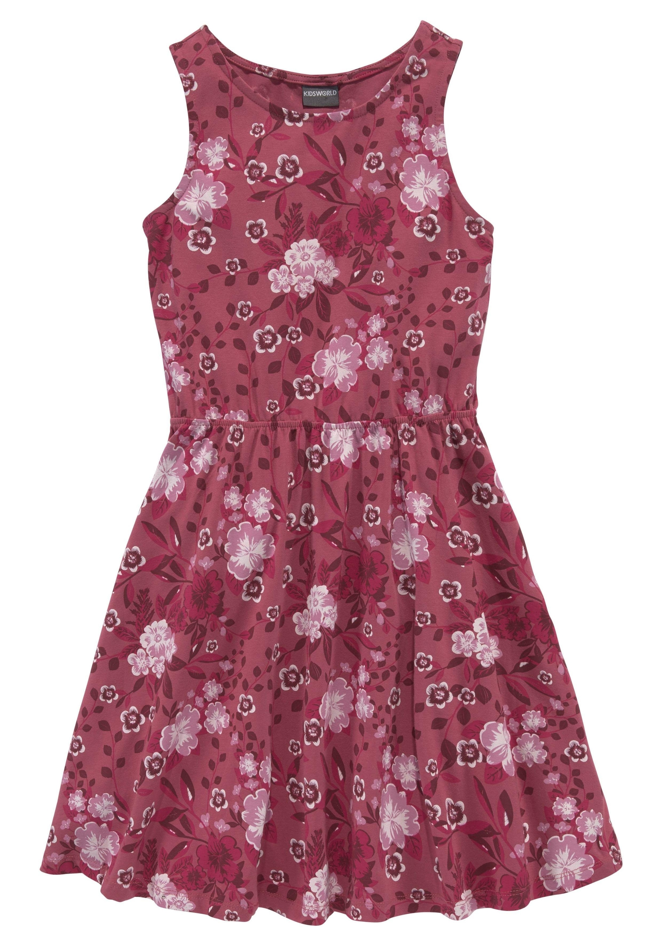Jerseykleid, mit Blümchen süßen KIDSWORLD online bei OTTO