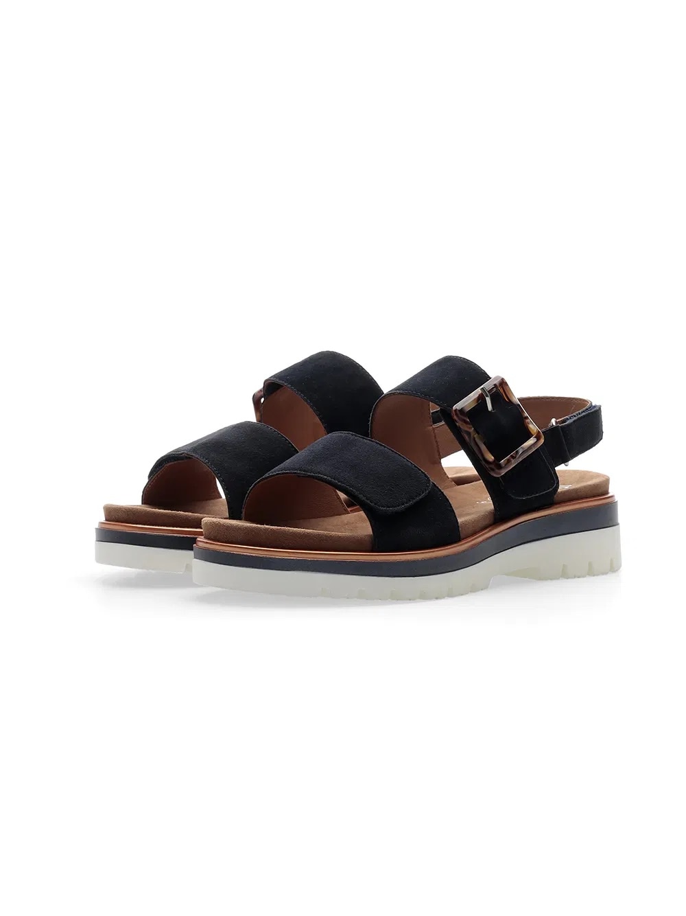 Ara Plateausandaletten »MALAGA«, Plateausandale, Klettschuh in Bequemweite G (= weit)