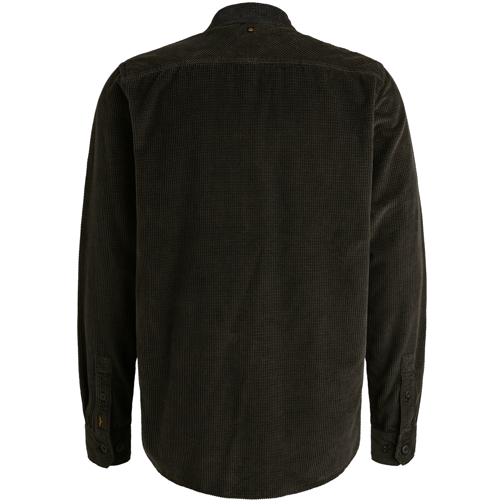 PME LEGEND Langarmhemd aus softem Cord, mit Knopfleiste