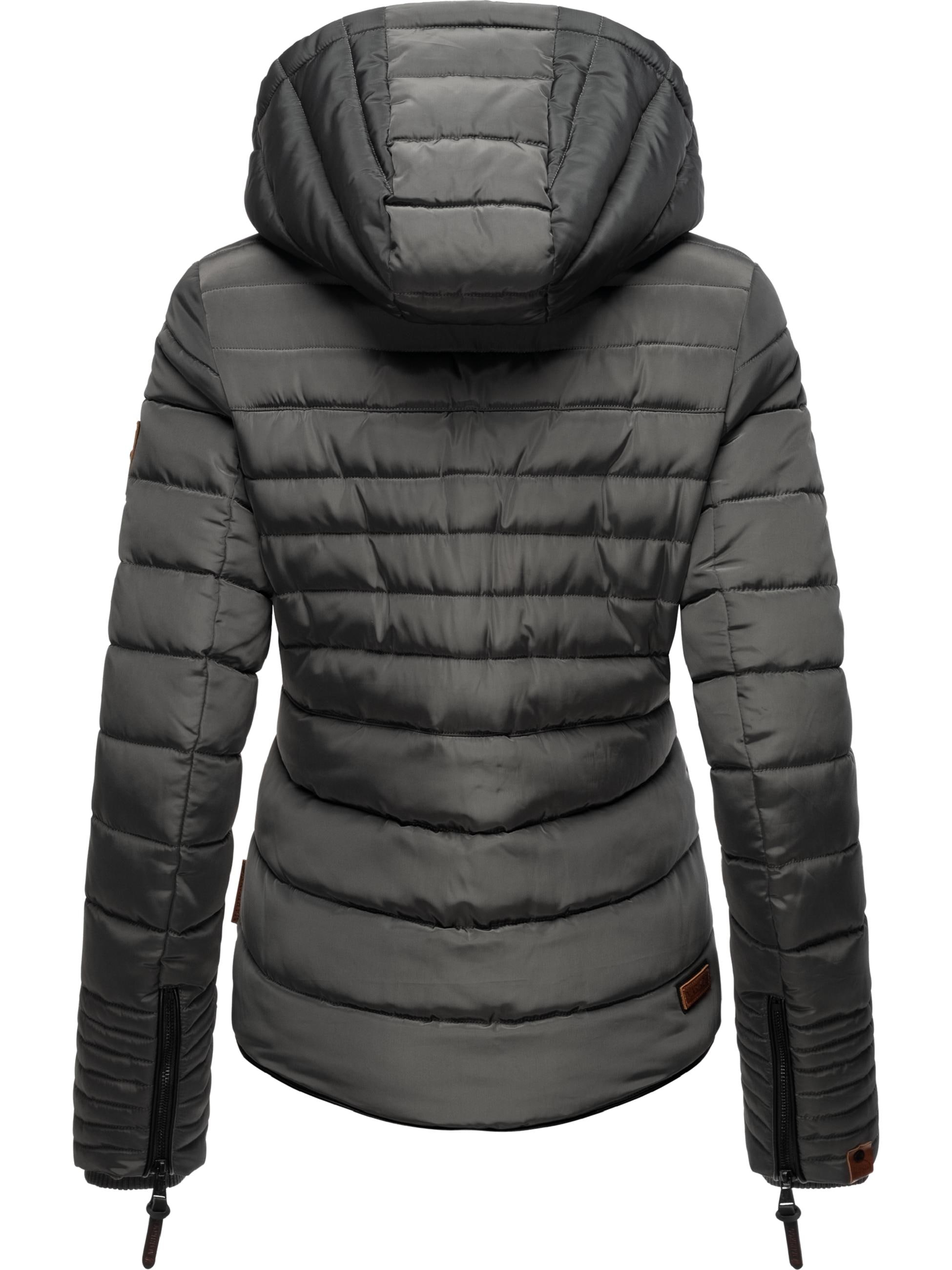 Marikoo Winterjacke »Winterjacke Amber« mit Kapuze stylische Steppjacke mit Teddyfutter