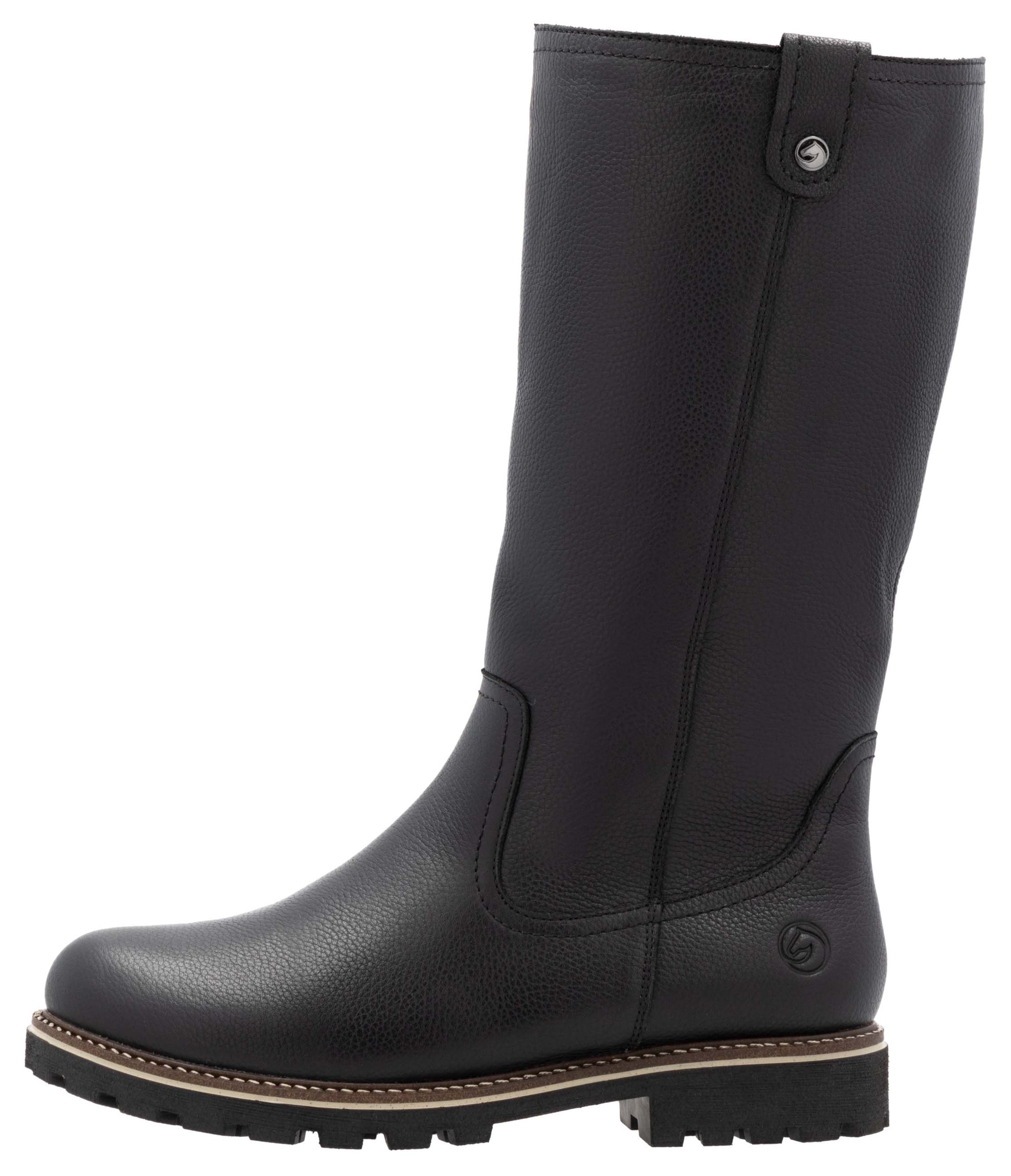 Remonte Winterstiefel, Blockabsatz, Stiefel, Langschaftstiefel mit Innenreißverschluss