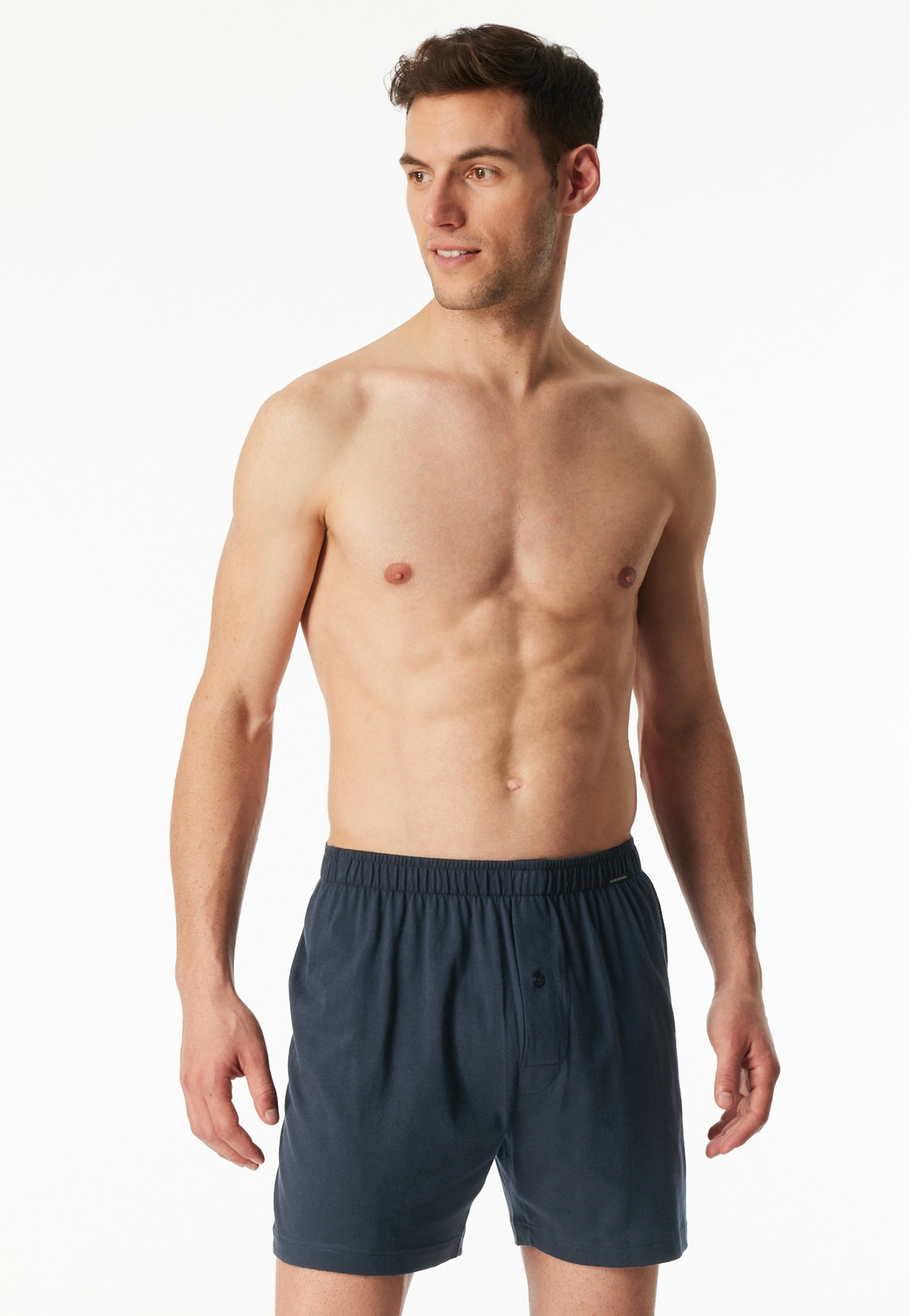 Schiesser Boxershorts »Boxershorts Multipacks«, (2er Pack), lockere Passform, mit Eingriff, Gummizug