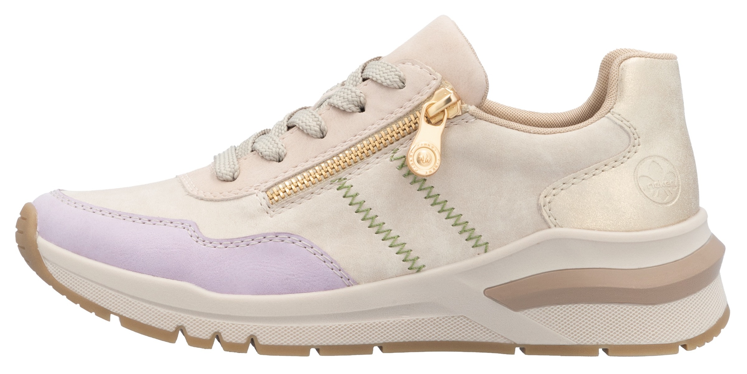Rieker Wedgesneaker, Freizeitschuh, Halbschuh, Schnürschuh in bequemer Form