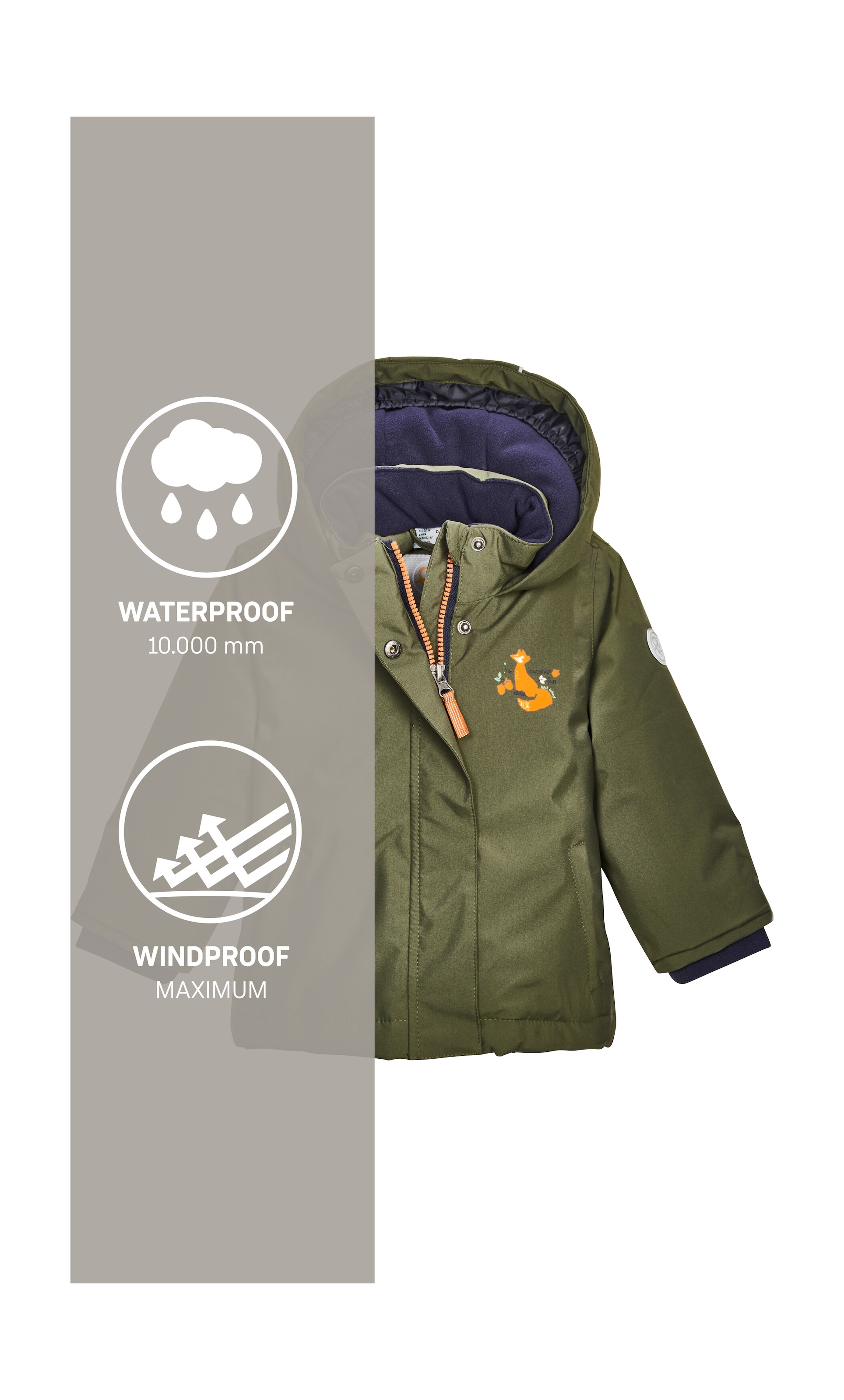 first instinct by killtec Funktionsjacke »FIOW 38 MNS JCKT«, Wasserdichte Funktionsjacke mit verlängerbaren Ärmeln