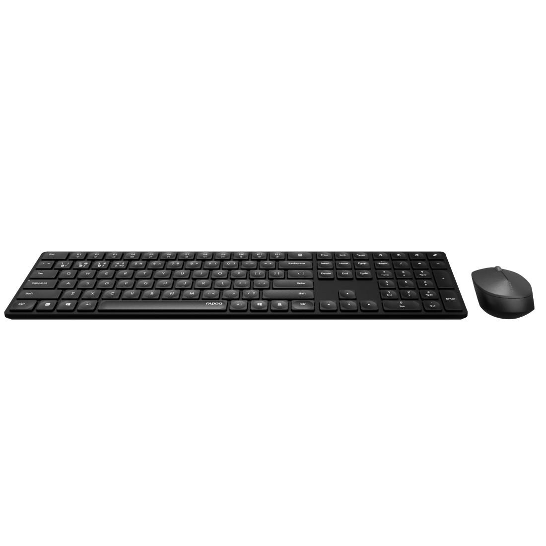 Rapoo Tastatur- und Maus-Set »8020M, Kabelloses Multi-Mode-Deskset, QWERTZ« 2.4 GHz